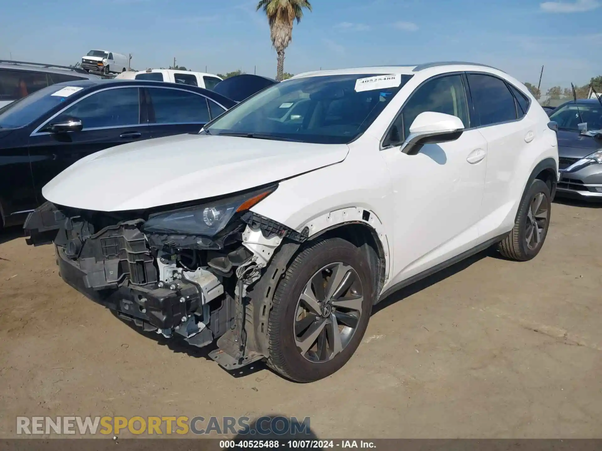 2 Фотография поврежденного автомобиля JTJGARBZ7L2158272 LEXUS NX 300 2020