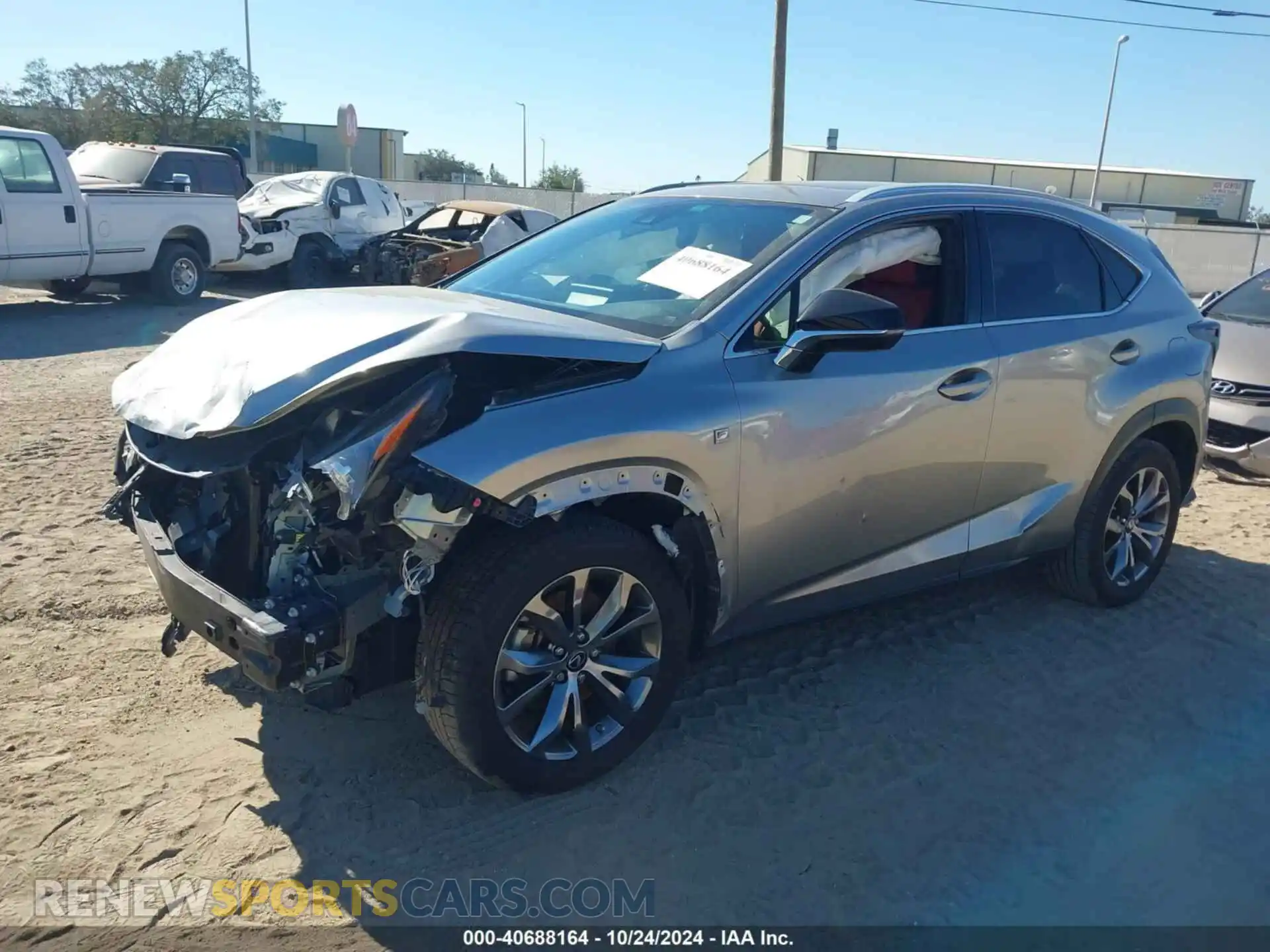 2 Photograph of a damaged car JTJSARBZ4L2169062 LEXUS NX 300 2020