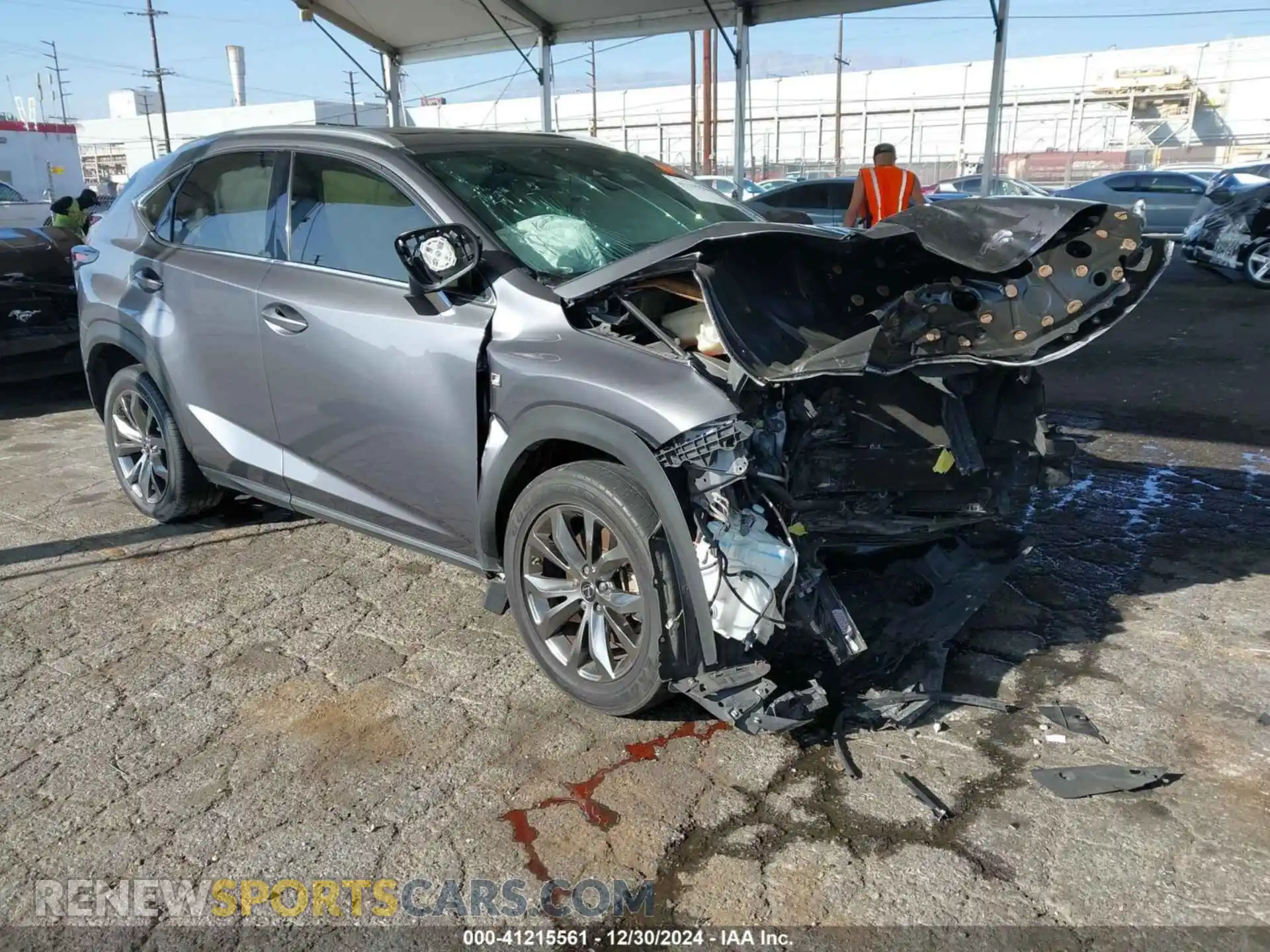 1 Photograph of a damaged car JTJSARBZ5L2175386 LEXUS NX 300 2020