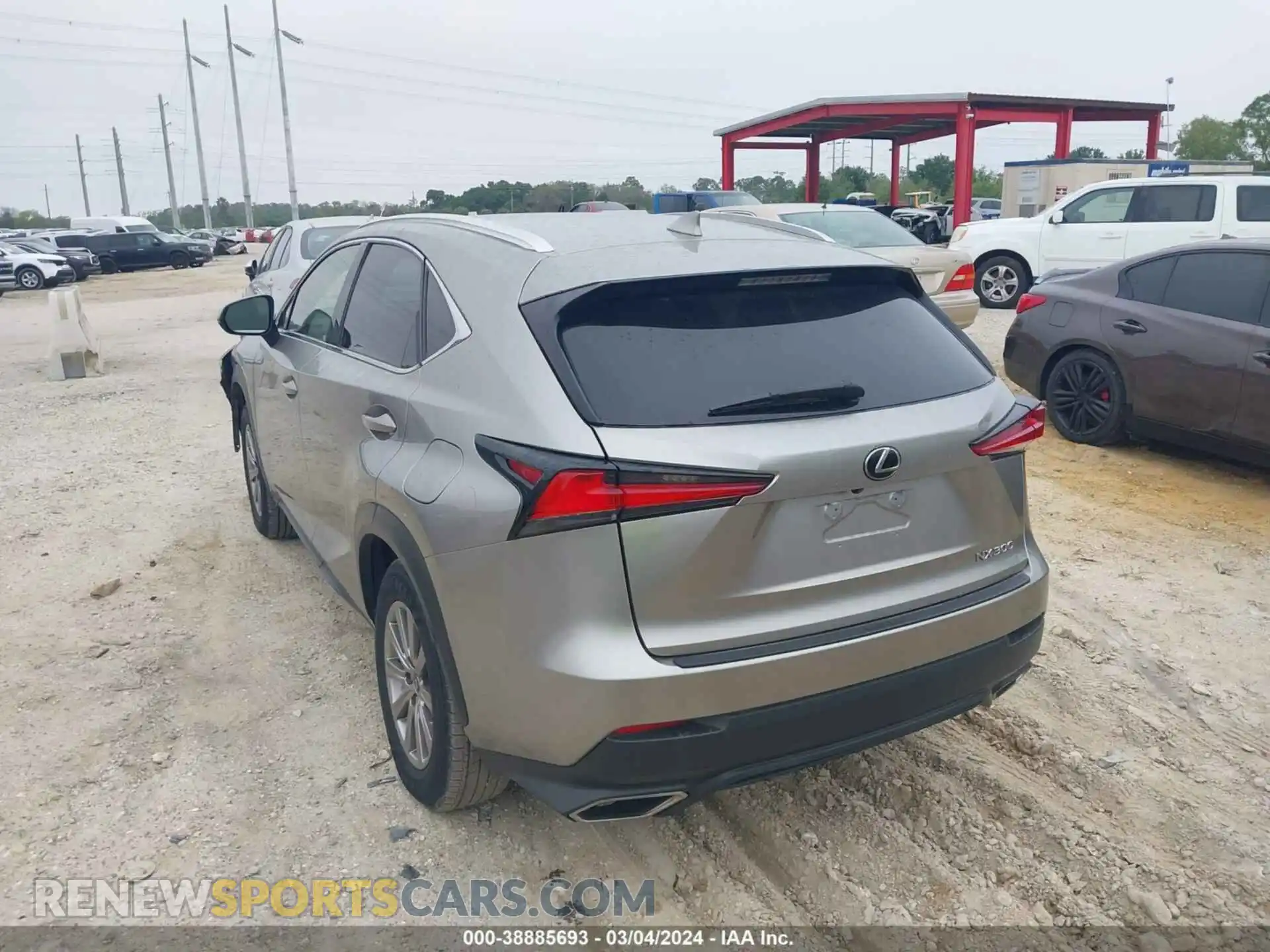 3 Photograph of a damaged car JTJDARBZ2M2180782 LEXUS NX 300 2021