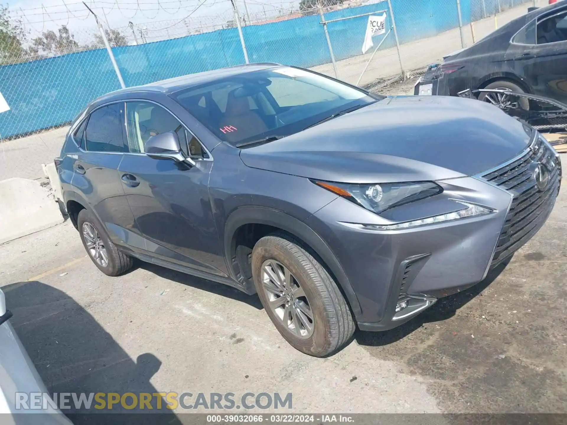 1 Photograph of a damaged car JTJDARBZ4M2196398 LEXUS NX 300 2021