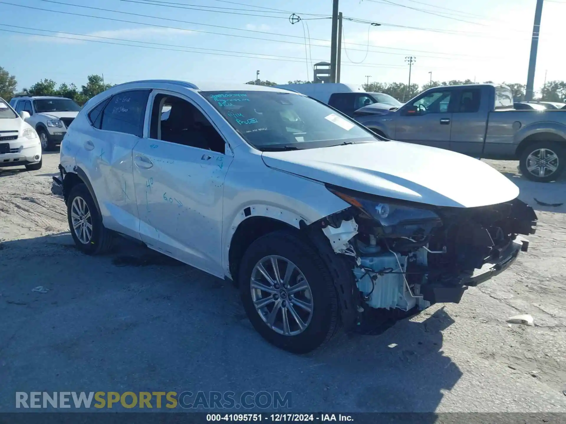 1 Photograph of a damaged car JTJDARBZ6M5031046 LEXUS NX 300 2021
