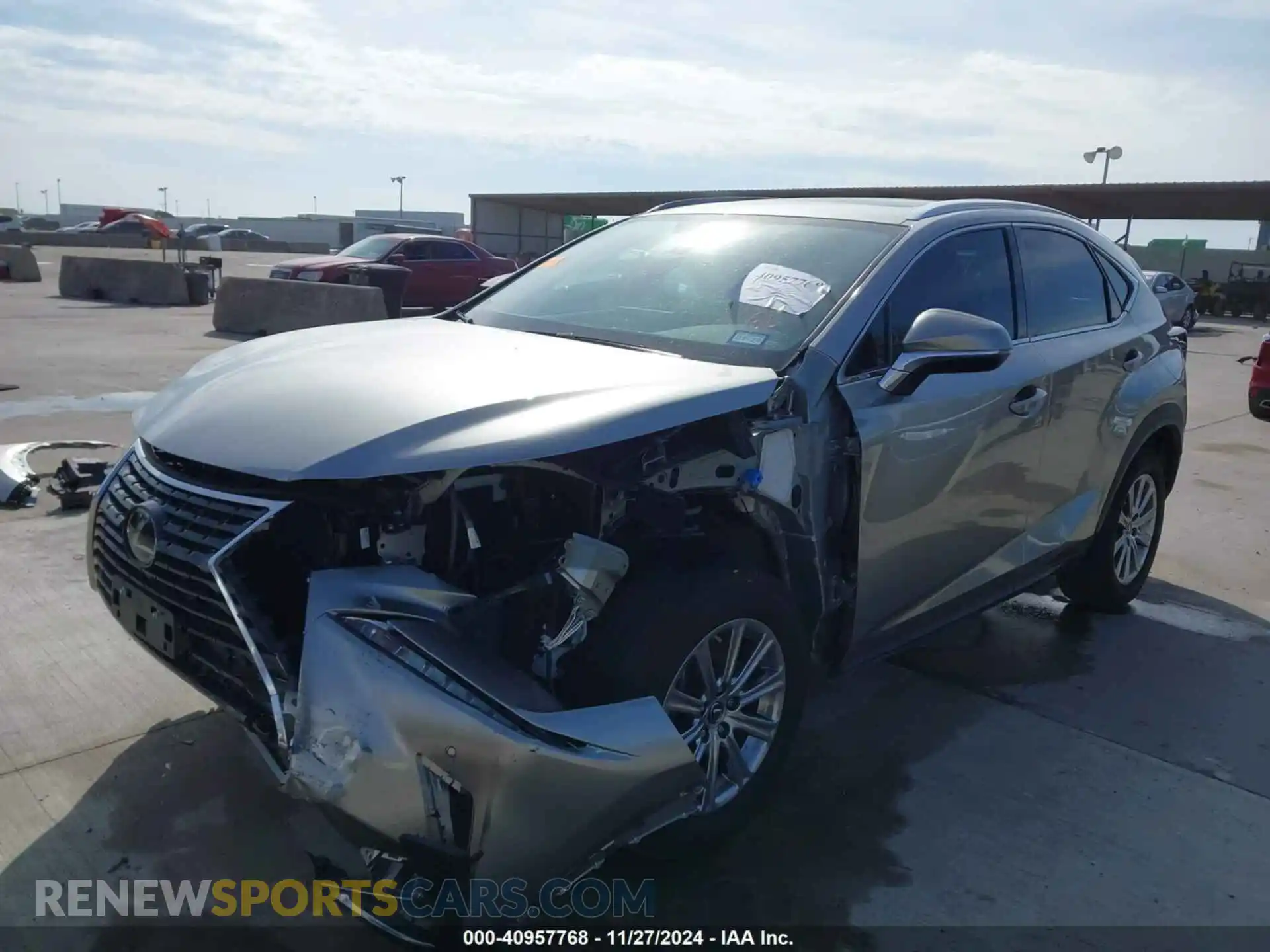 2 fotografías del automóvil dañado JTJDARBZ7M2178817 LEXUS NX 300 2021