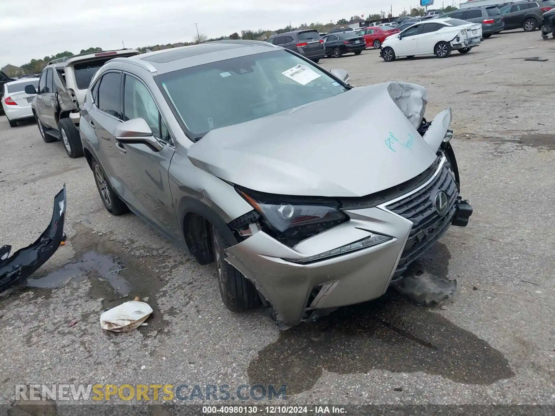 1 fotografías del automóvil dañado JTJDARBZXM2183140 LEXUS NX 300 2021
