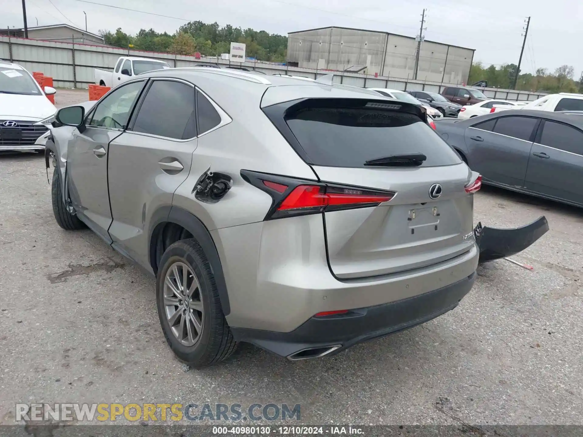 3 fotografías del automóvil dañado JTJDARBZXM2183140 LEXUS NX 300 2021