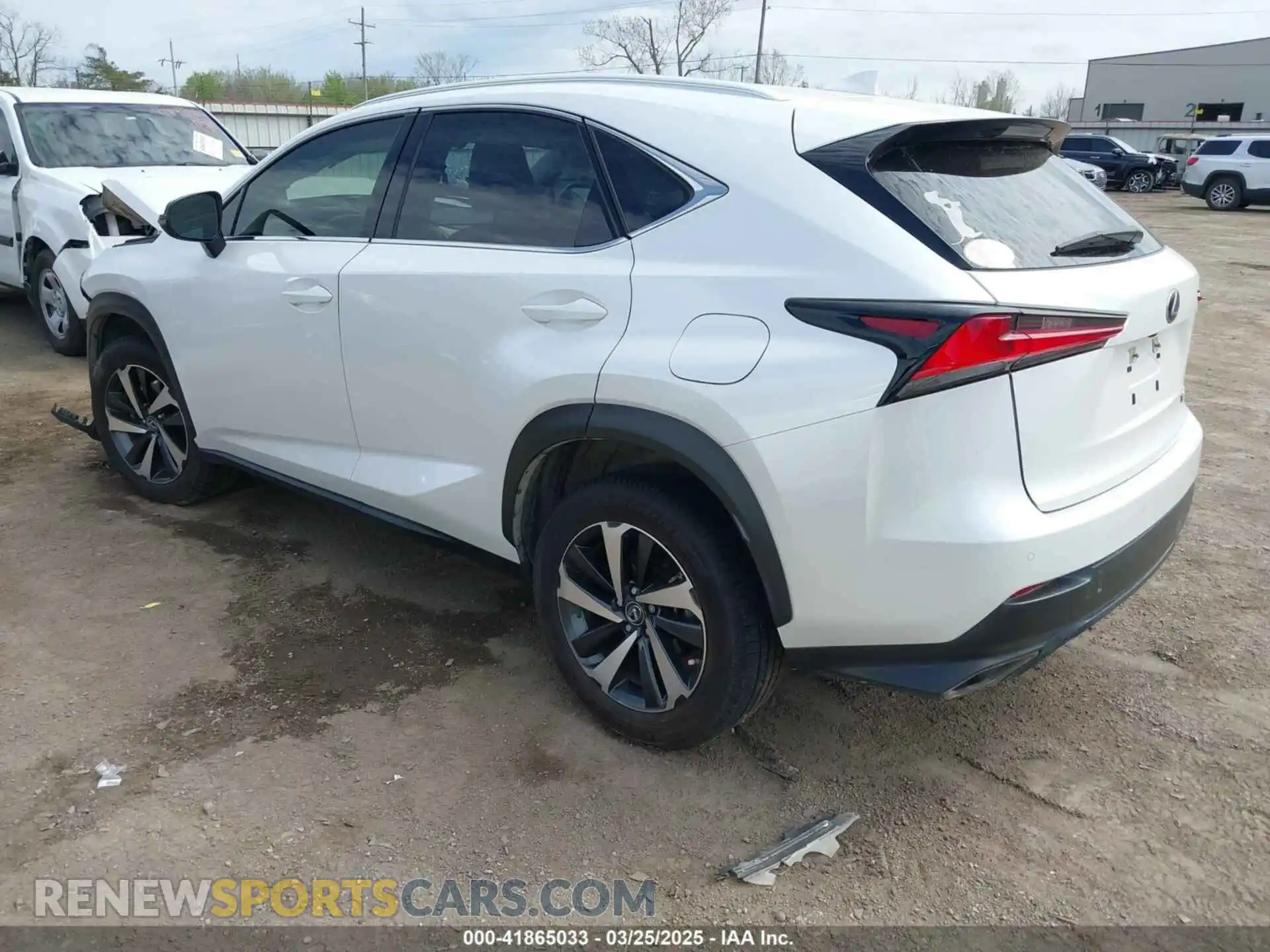 3 fotografías del automóvil dañado JTJDARBZXM5022186 LEXUS NX 300 2021