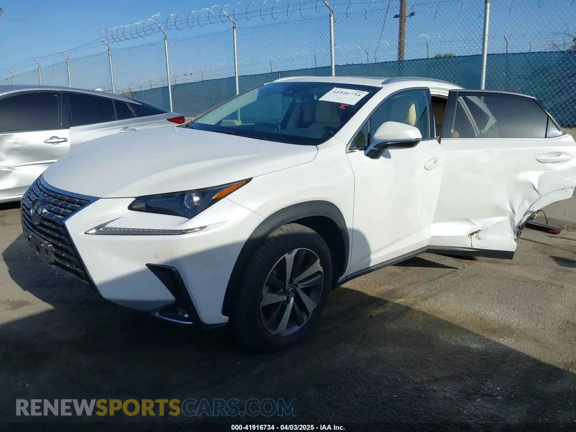 2 Photograph of a damaged car JTJGARBZXM5023867 LEXUS NX 300 2021