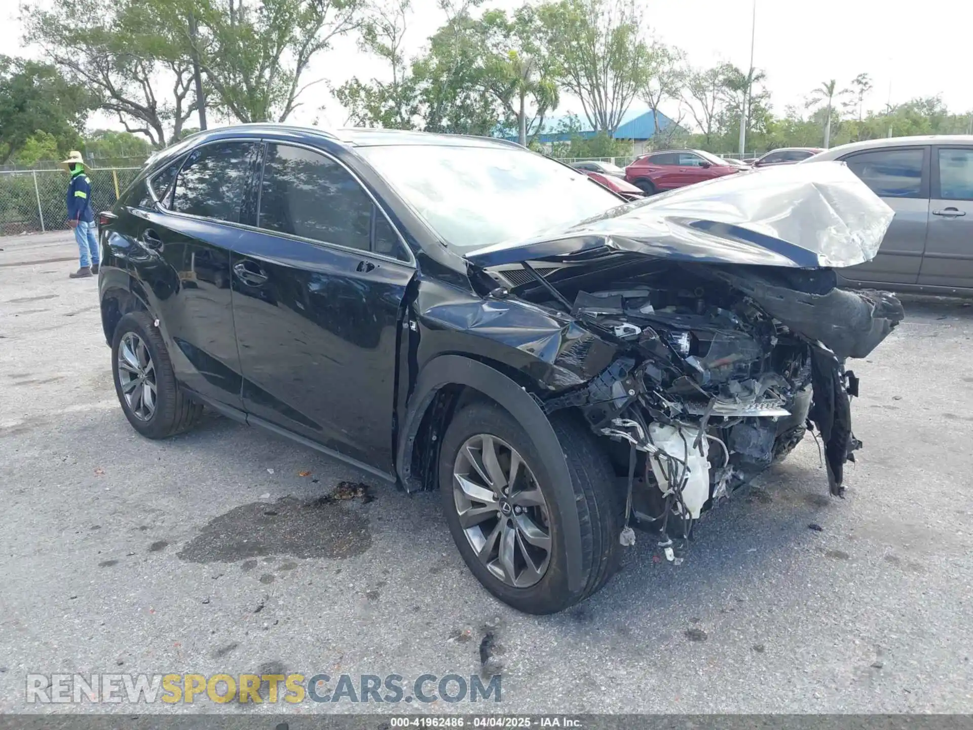1 Photograph of a damaged car JTJSARBZ1M2194146 LEXUS NX 300 2021