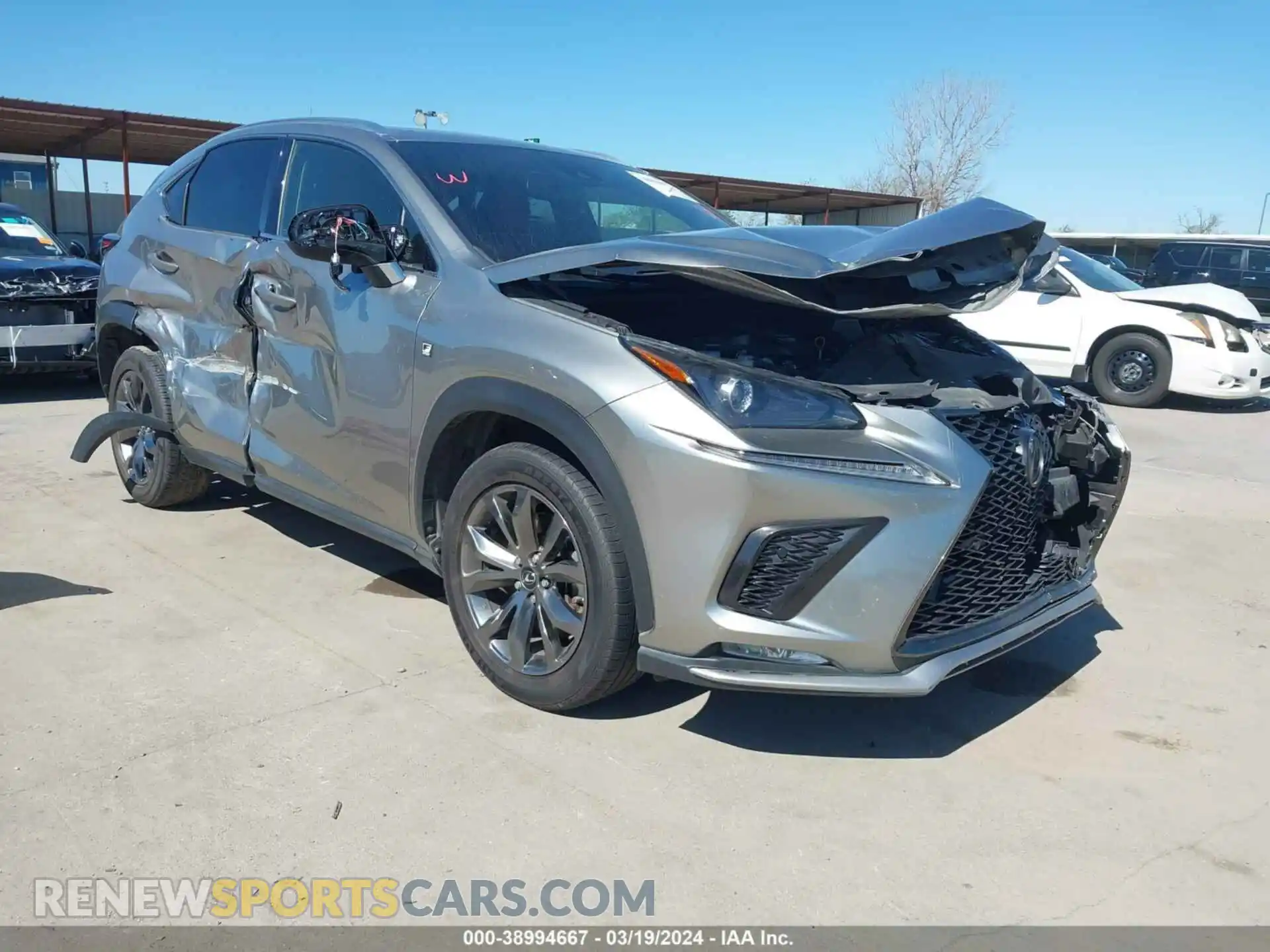 1 Photograph of a damaged car JTJSARBZ3M2190552 LEXUS NX 300 2021