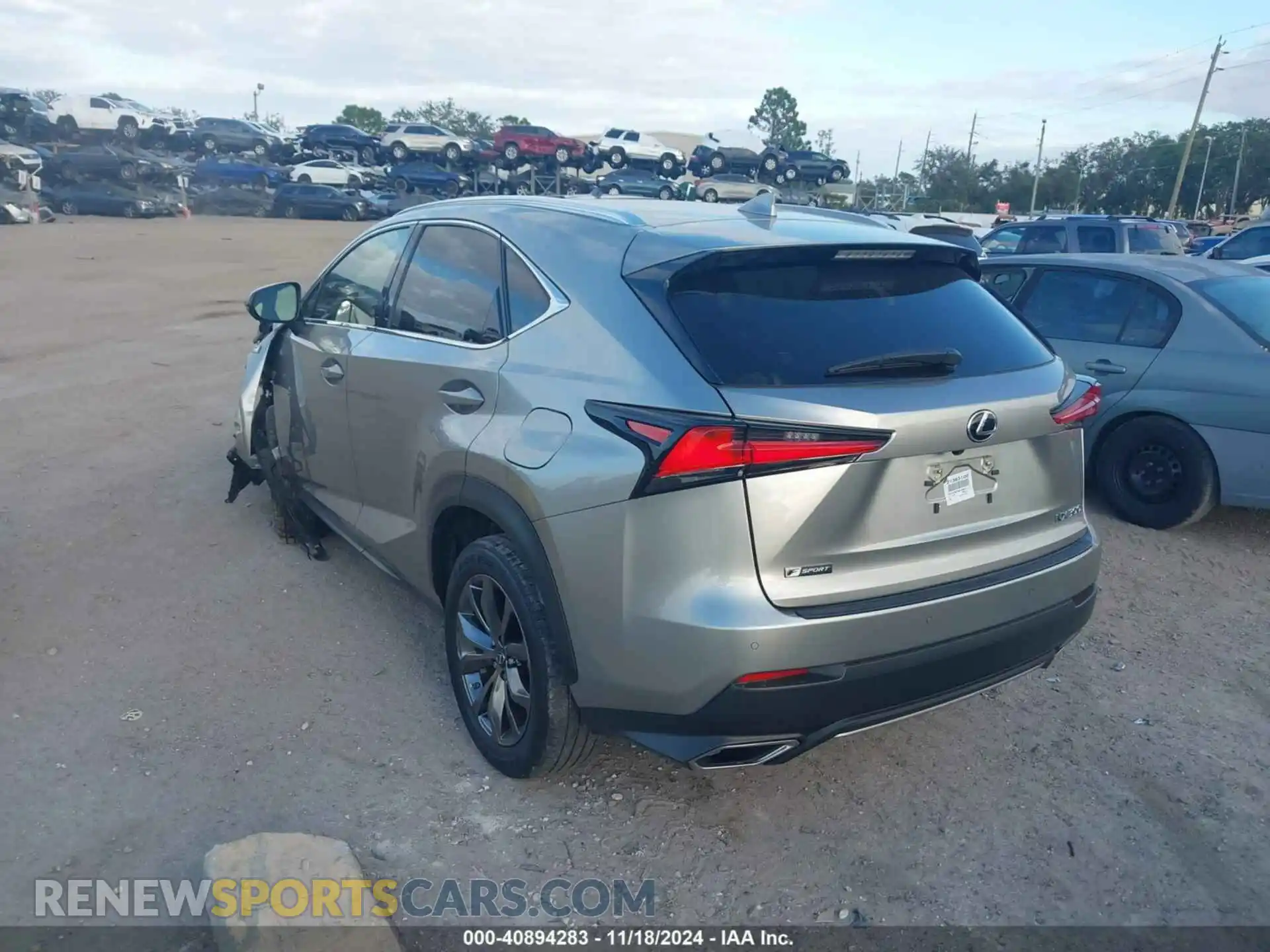 3 Фотография поврежденного автомобиля JTJSARBZXM2190953 LEXUS NX 300 2021