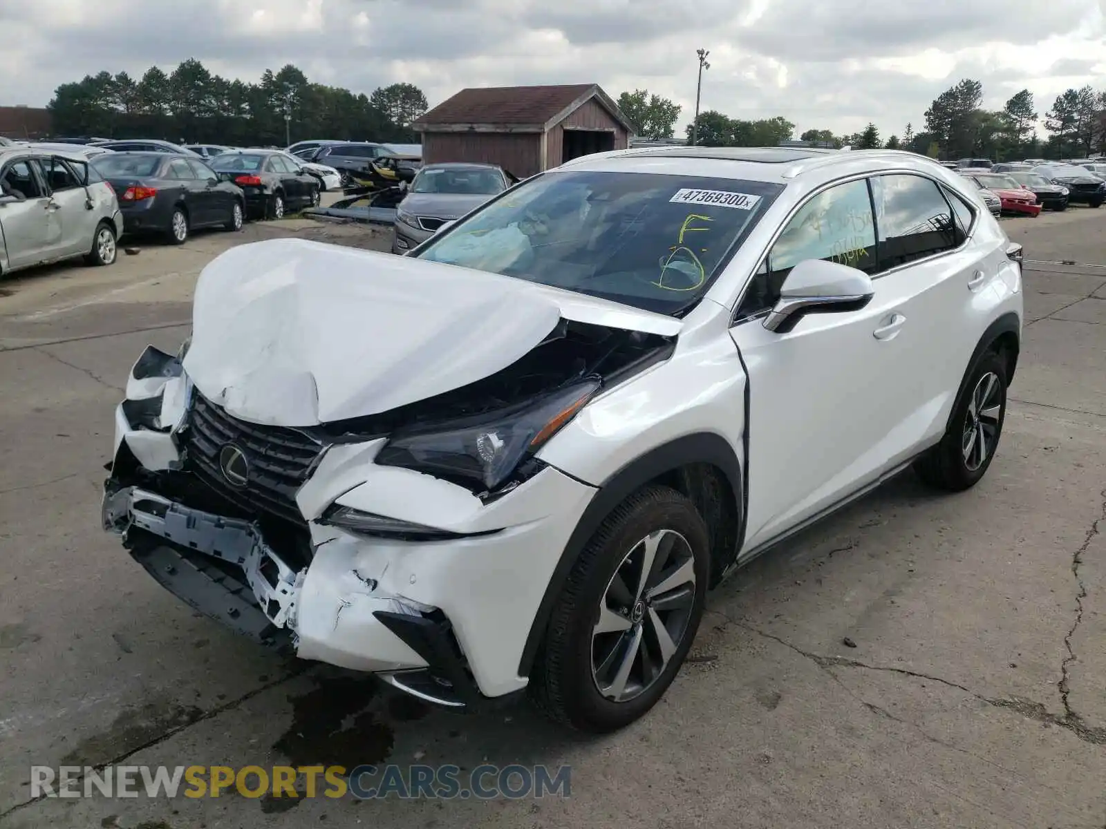 2 Photograph of a damaged car JTJBARBZ2K2189096 LEXUS NX 300 BAS 2019