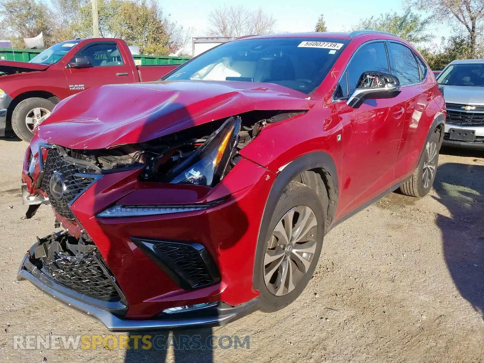 2 Photograph of a damaged car JTJBARBZ4K2195689 LEXUS NX 300 BAS 2019
