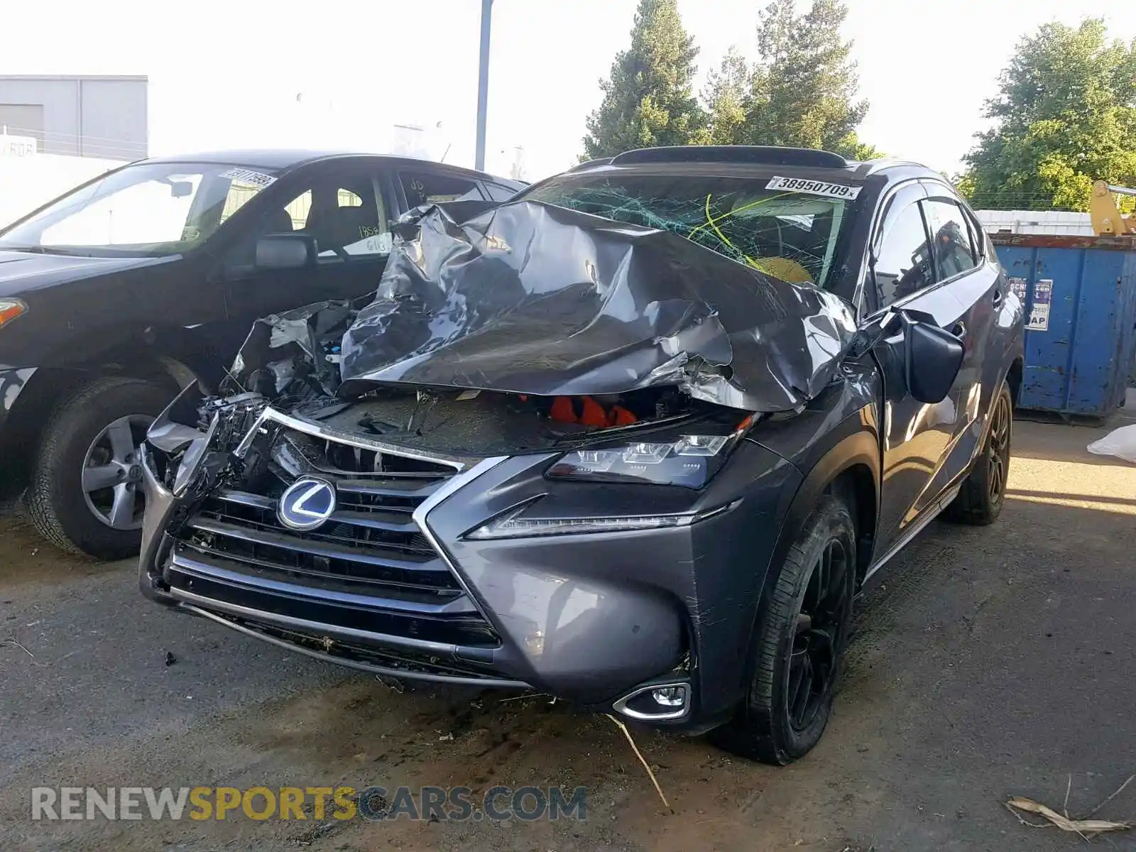 2 Photograph of a damaged car JTJBJRBZXG2034304 LEXUS NX 300H 2016