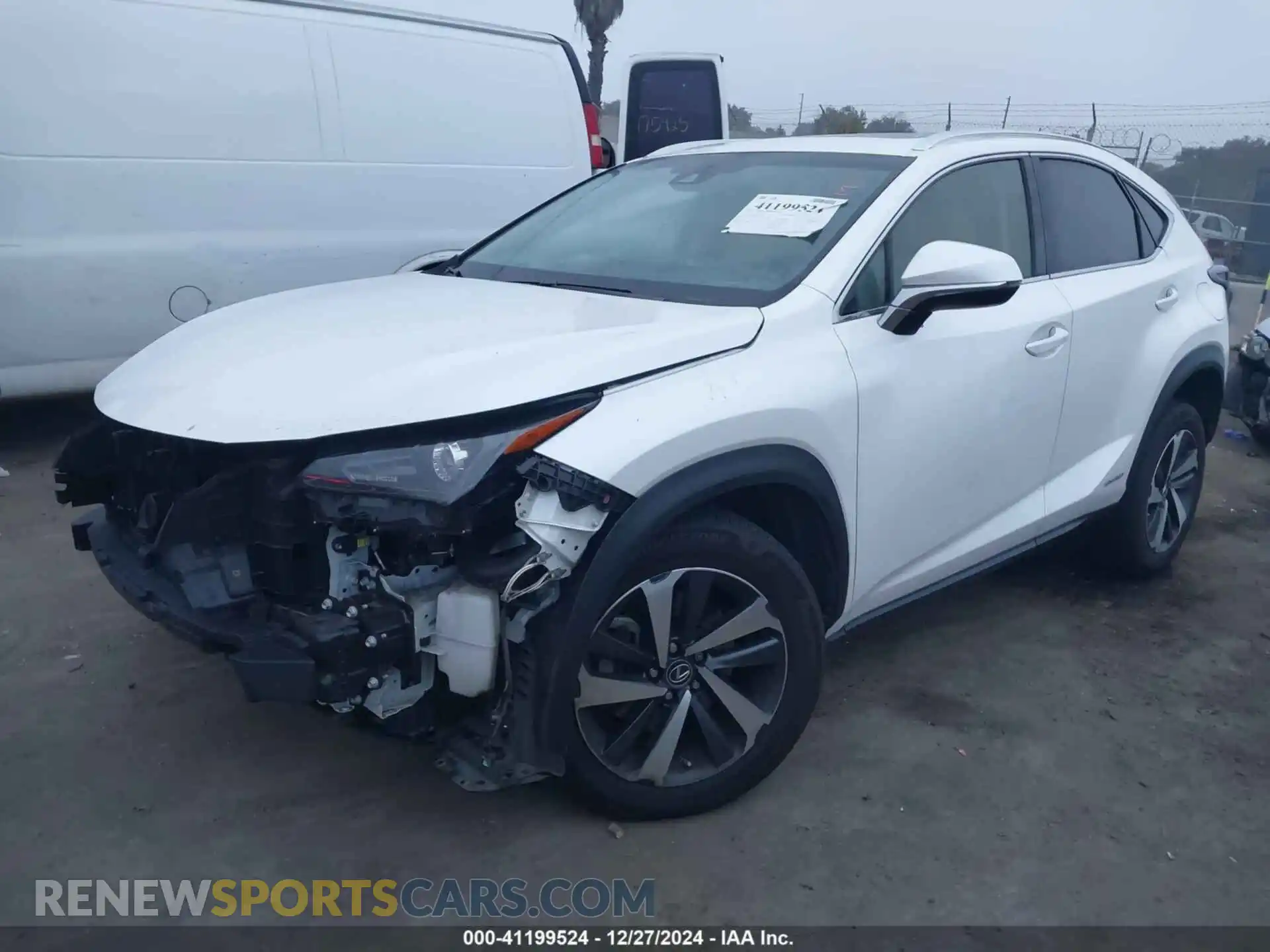 2 Photograph of a damaged car JTJBJRBZ2K2105844 LEXUS NX 300H 2019