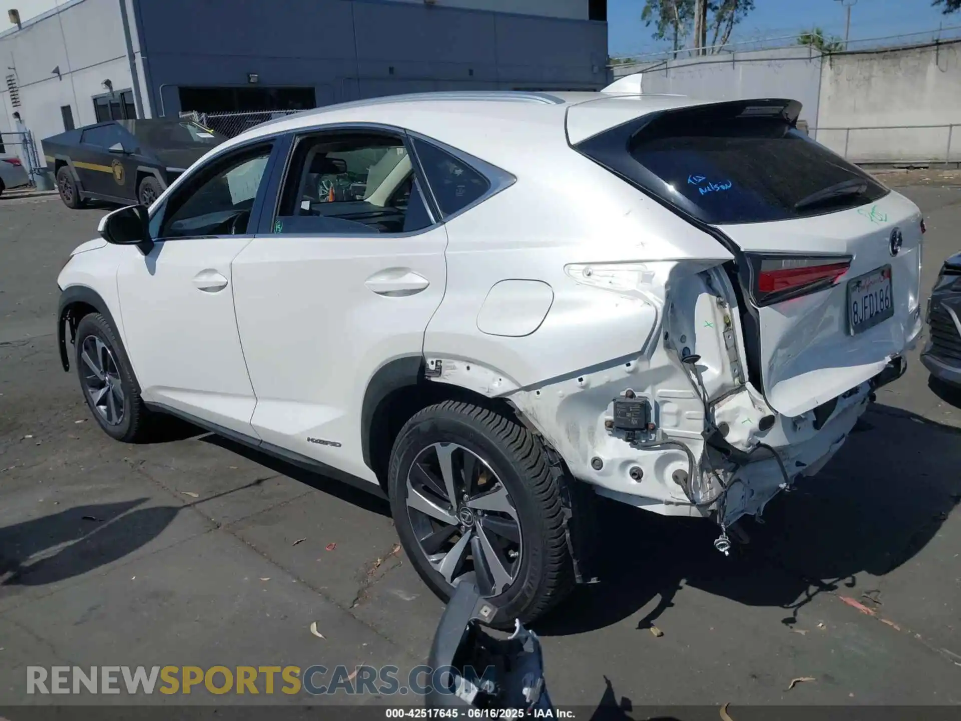 3 Photograph of a damaged car JTJBJRBZ5K2117048 LEXUS NX 300H 2019