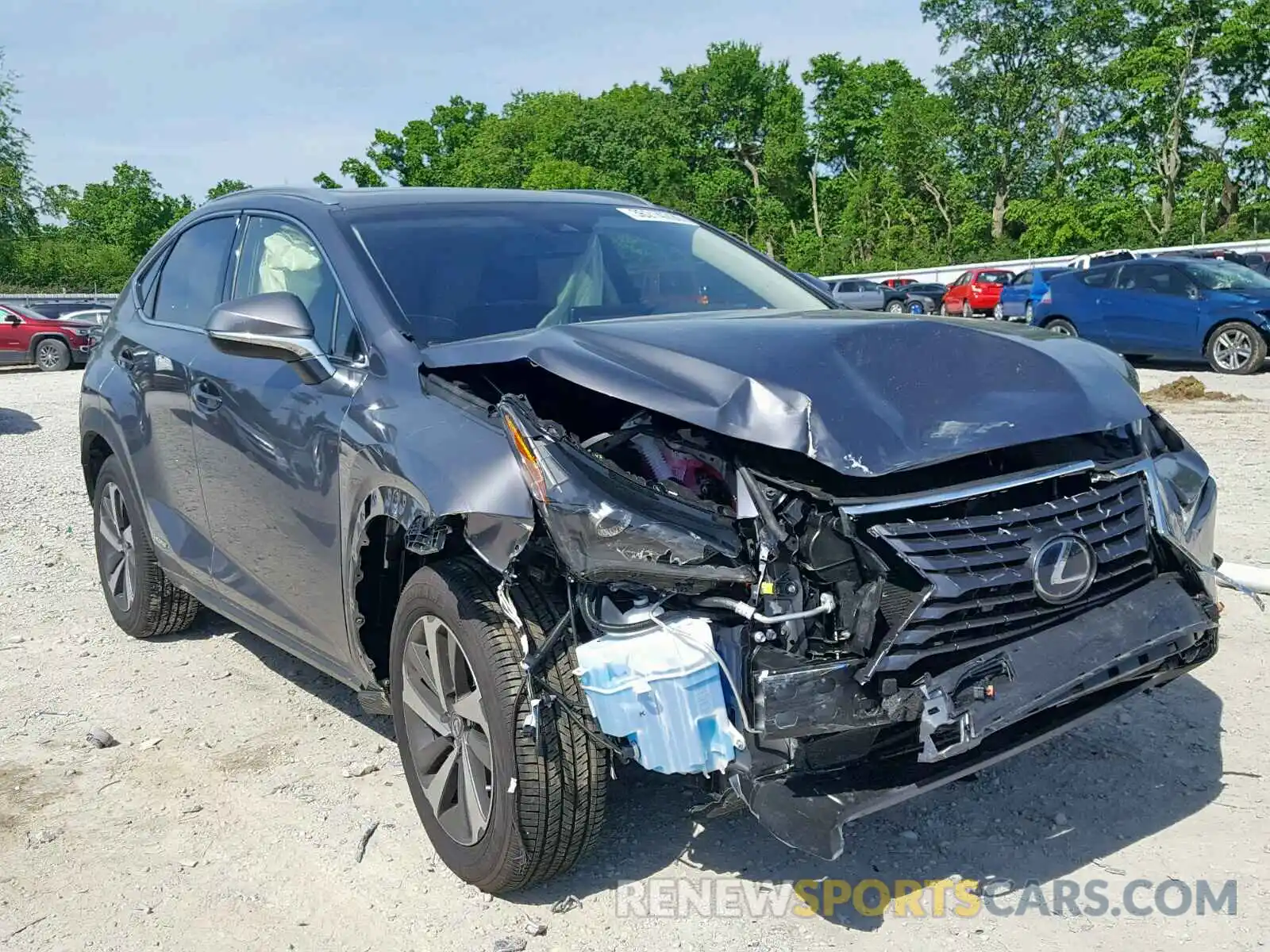 1 Photograph of a damaged car JTJBJRBZ6K2118726 LEXUS NX 300H 2019