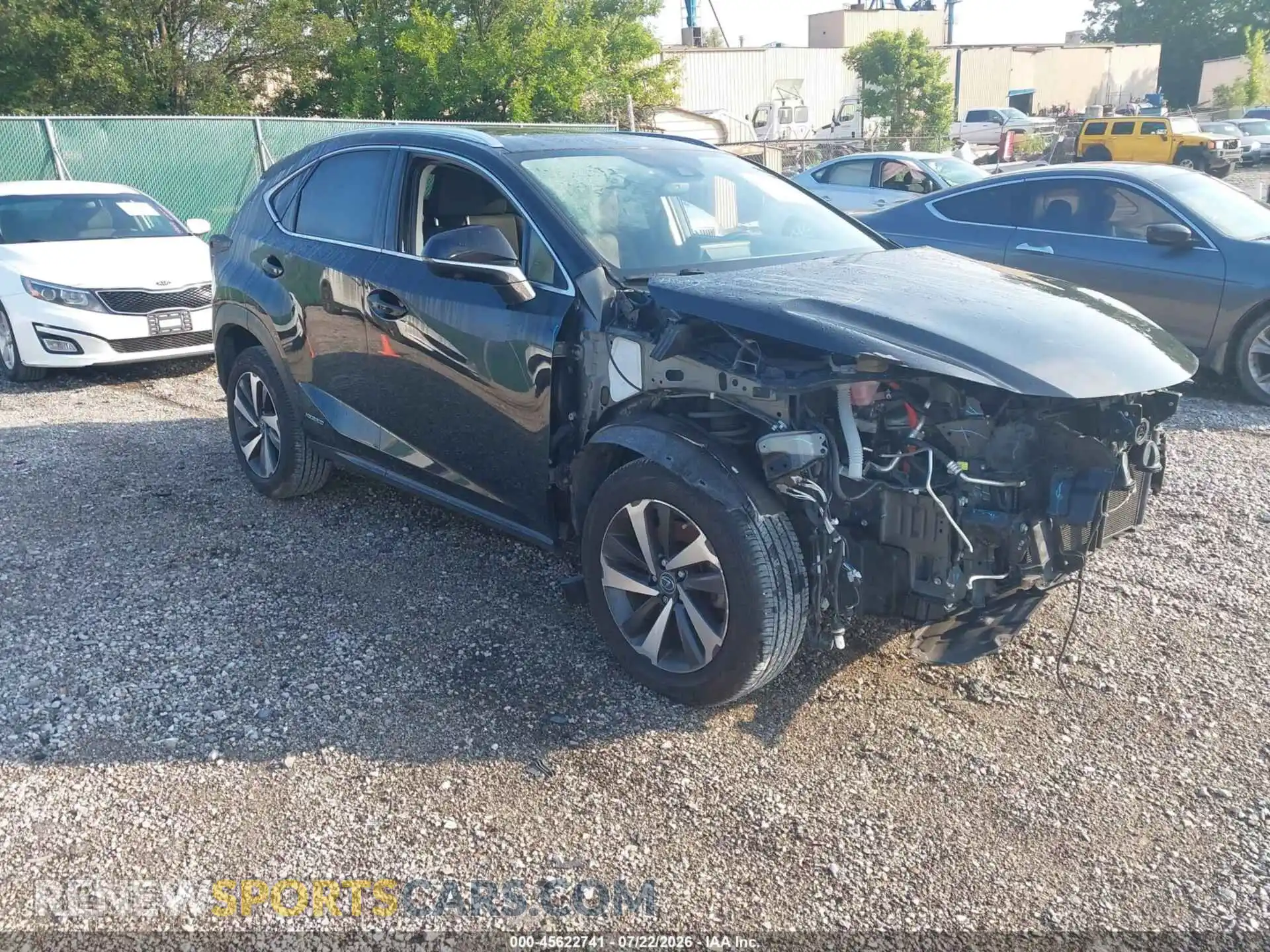 1 fotografías del automóvil dañado JTJGJRDZ1M2162915 LEXUS NX 300H 2021