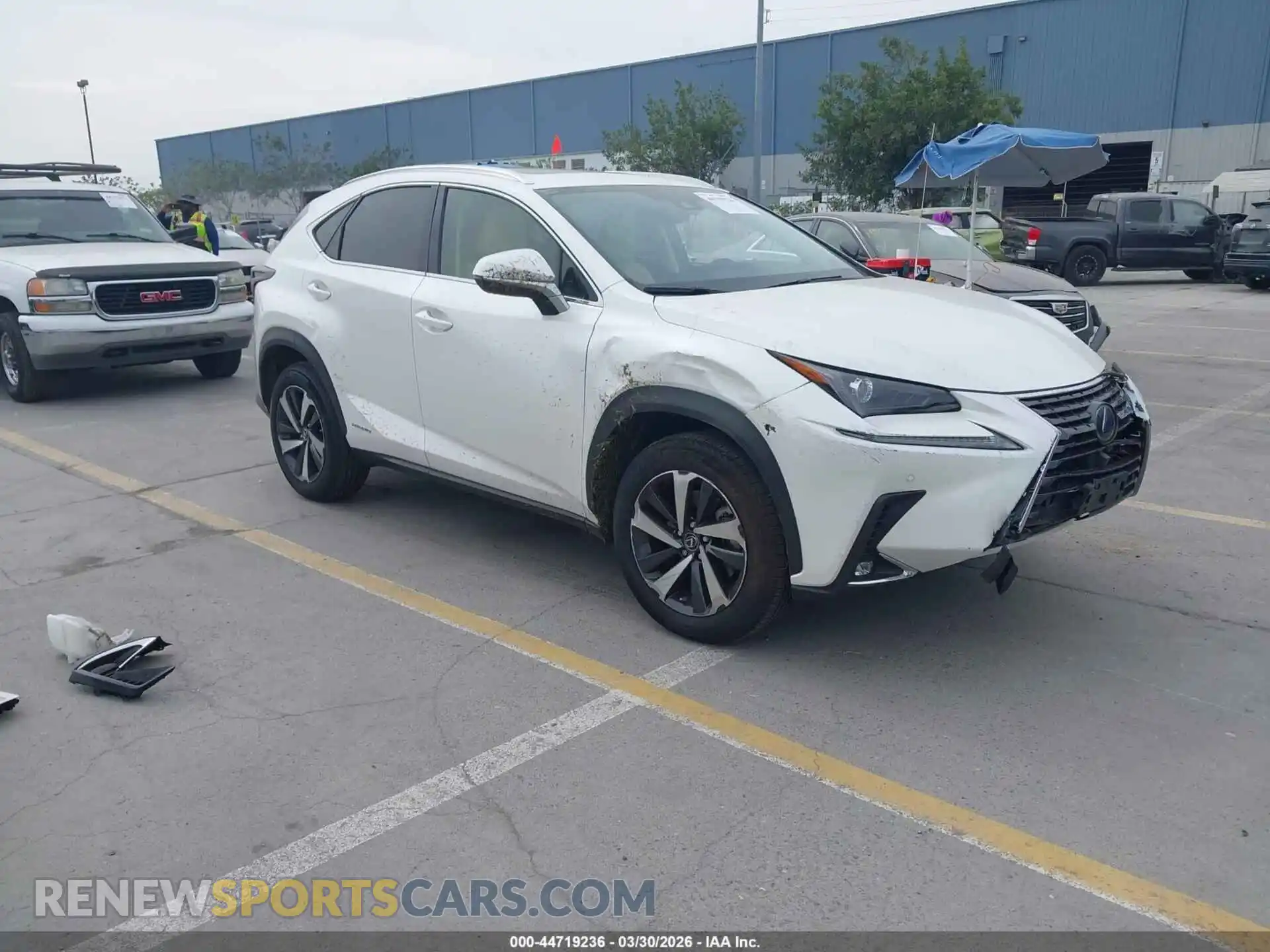 1 Photograph of a damaged car JTJGJRDZXM5011232 LEXUS NX 300H 2021