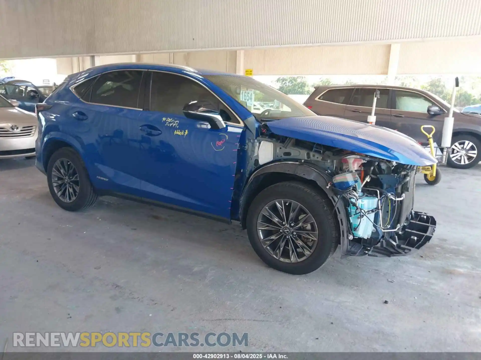 1 Photograph of a damaged car JTJSJRDZ5M2149529 LEXUS NX 300H 2021