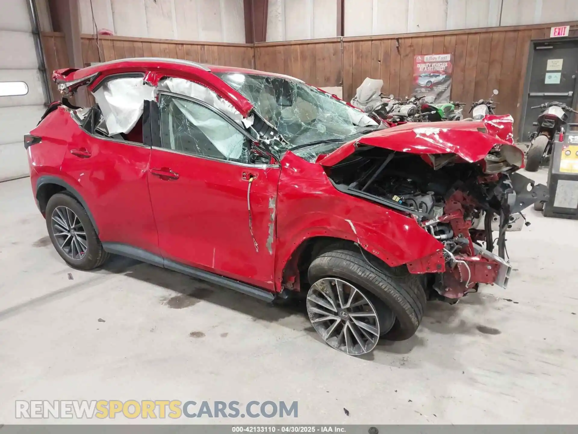 1 Photograph of a damaged car 2T2GGCEZ5PC020436 LEXUS NX 350 2023