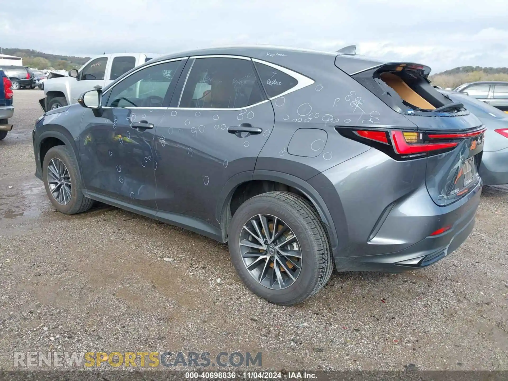 3 fotografías del automóvil dañado 2T2GGCEZ7PC022298 LEXUS NX 350 2023