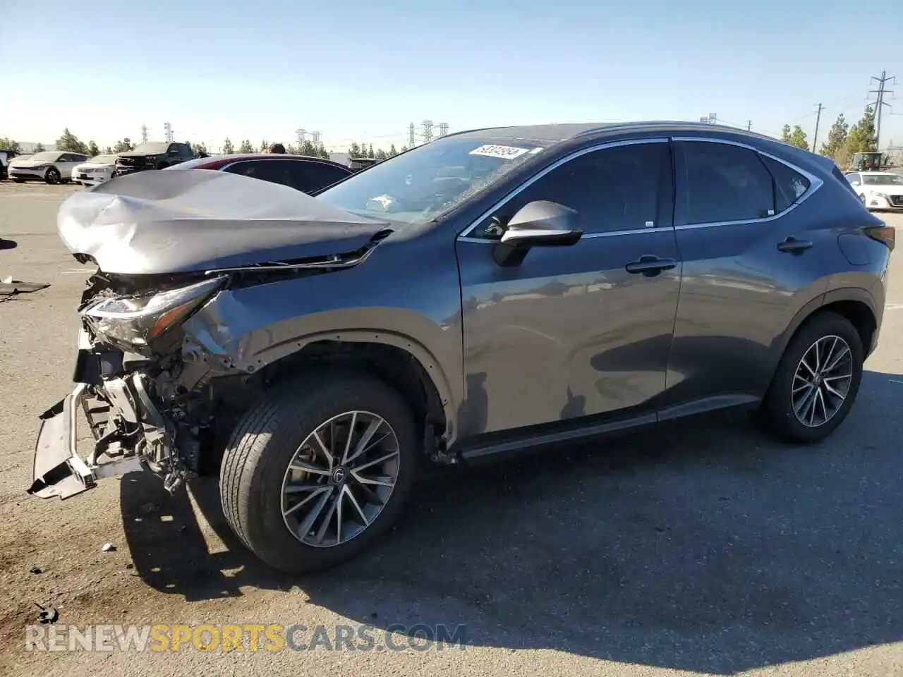 1 Фотография поврежденного автомобиля JTJAKCEZ9P2011534 LEXUS NX 350H 2023