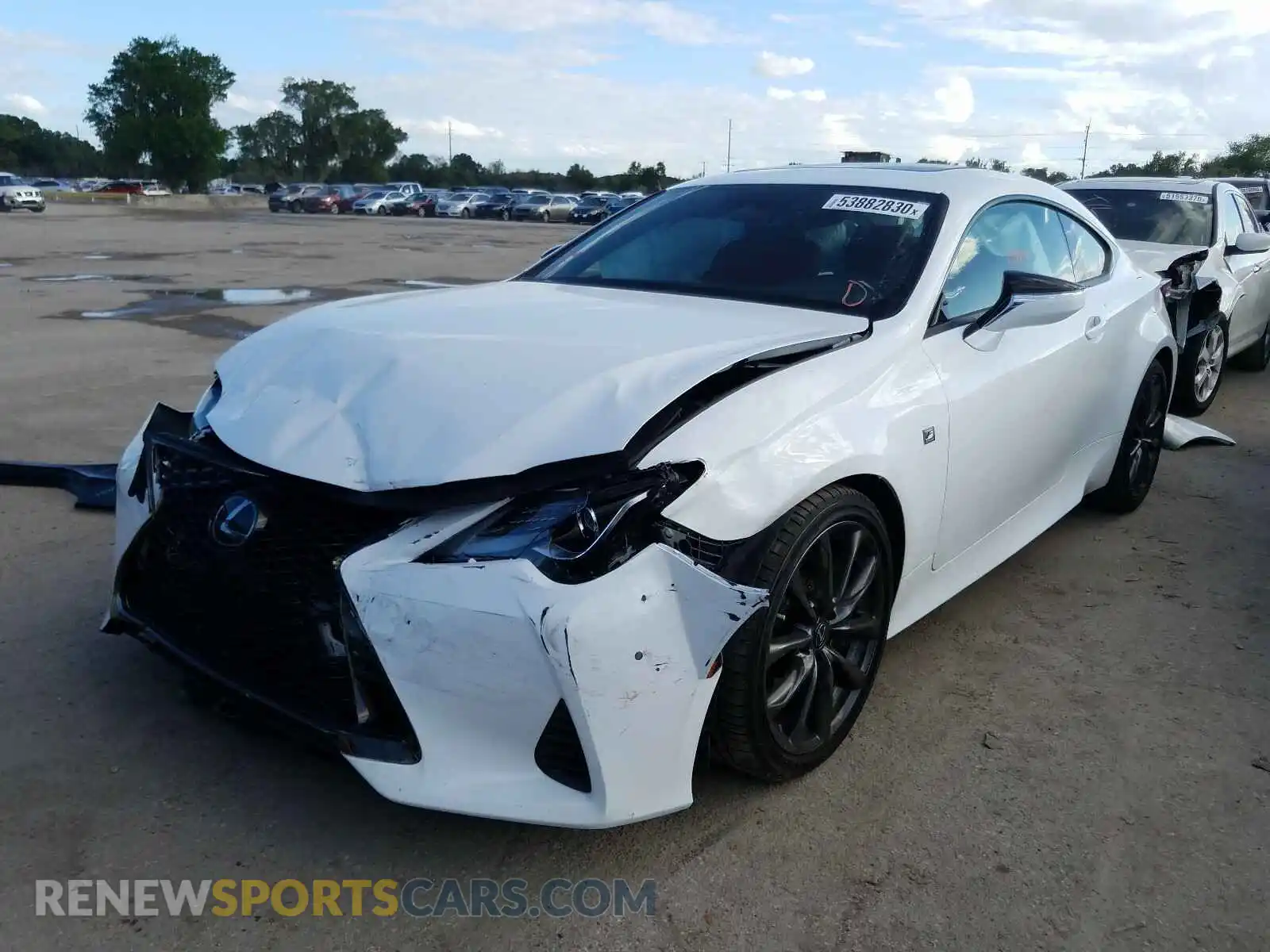 2 Photograph of a damaged car JTHHA5BC0K5009869 LEXUS RC300 2019