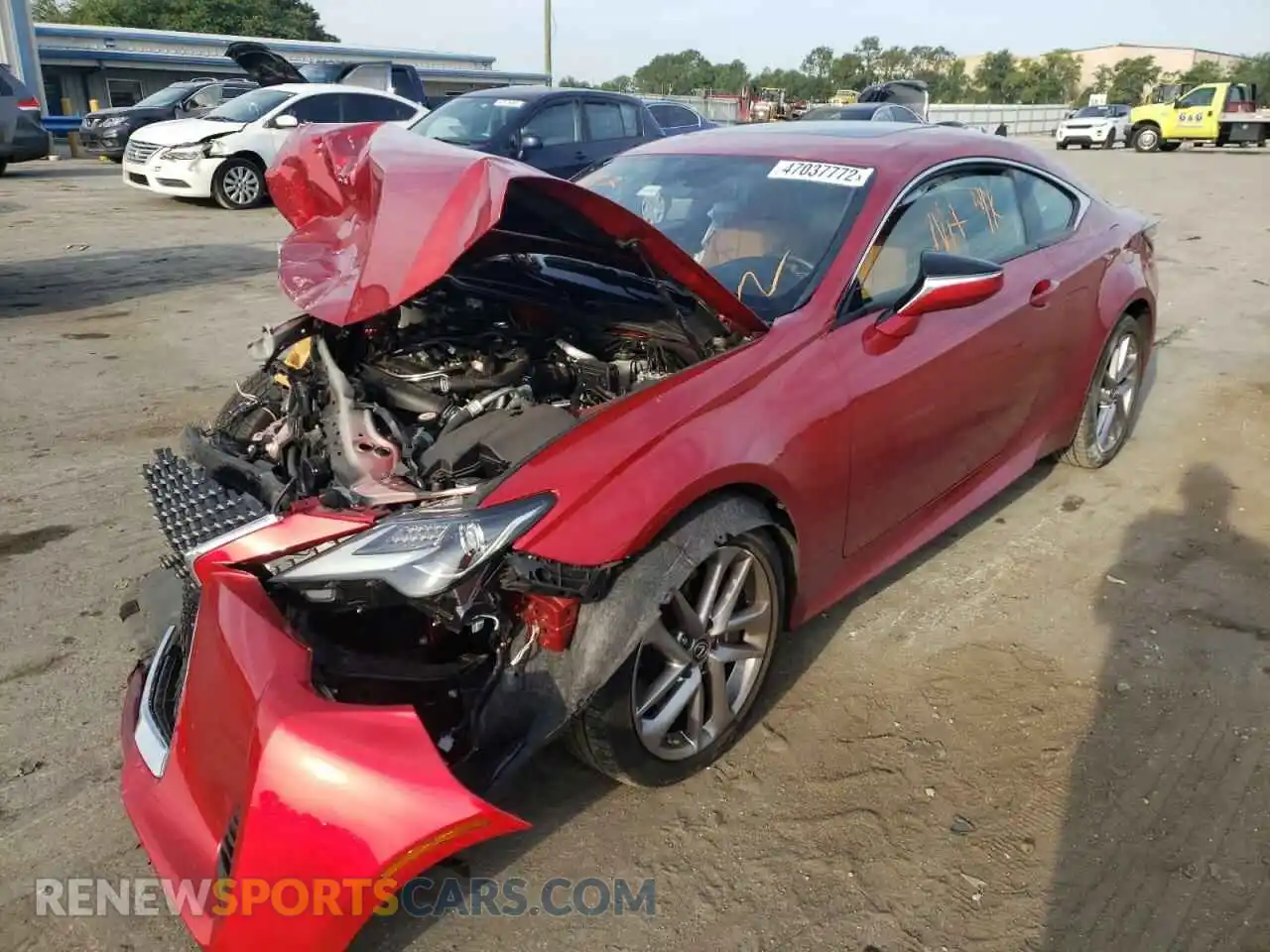2 Photograph of a damaged car JTHHA5BC3K5009171 LEXUS RC300 2019