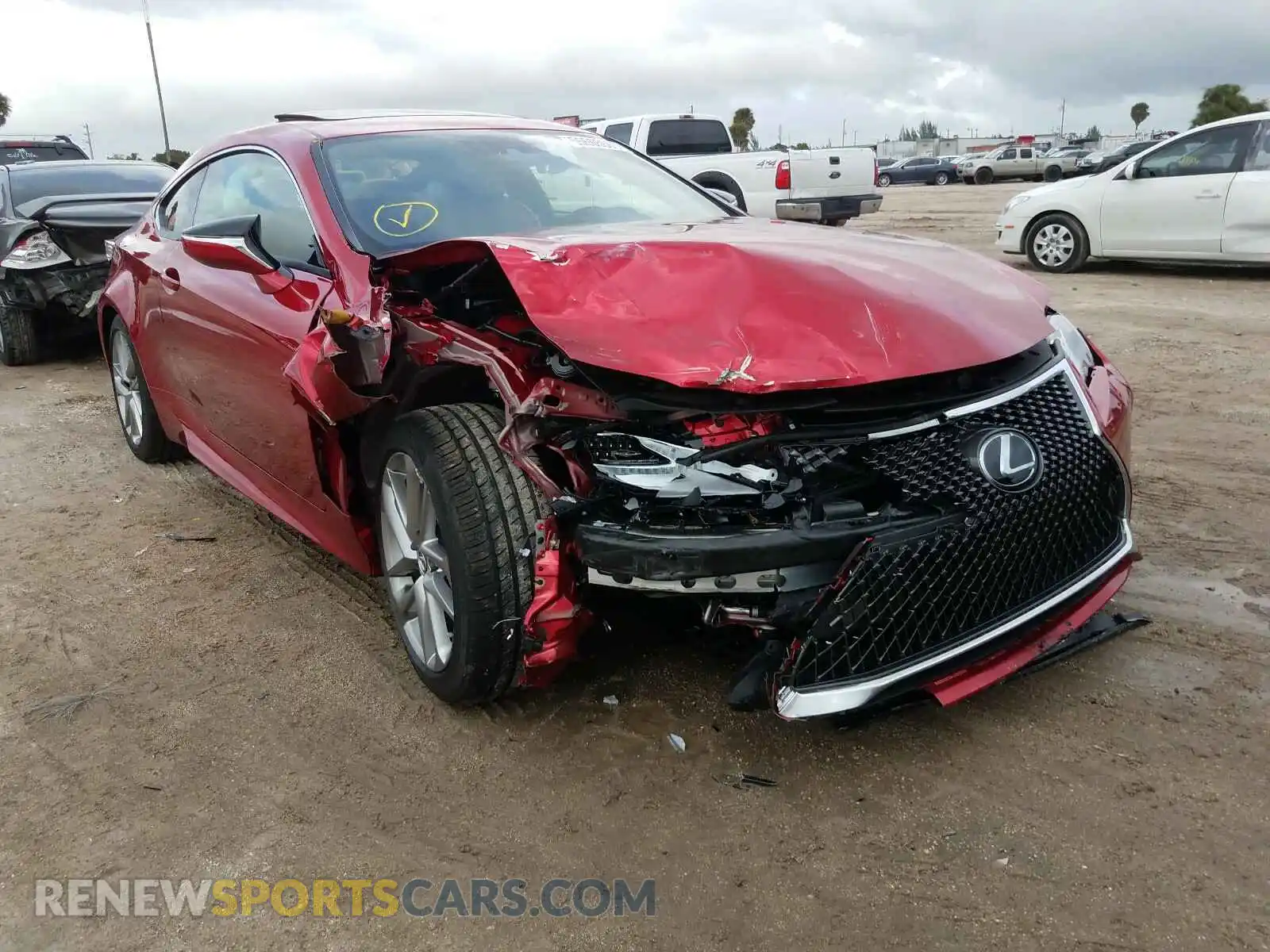 1 Photograph of a damaged car JTHAA5BC3L5011070 LEXUS RC300 2020
