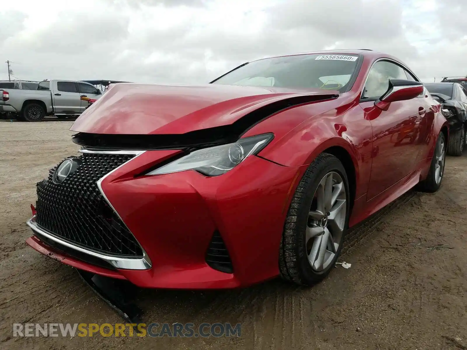 2 Photograph of a damaged car JTHAA5BC3L5011070 LEXUS RC300 2020