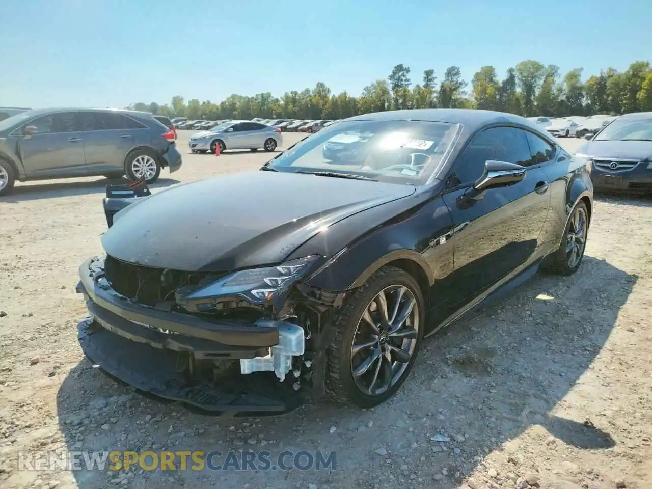 2 fotografías del automóvil dañado JTHGZ5BC0L5021929 LEXUS RC350 2020