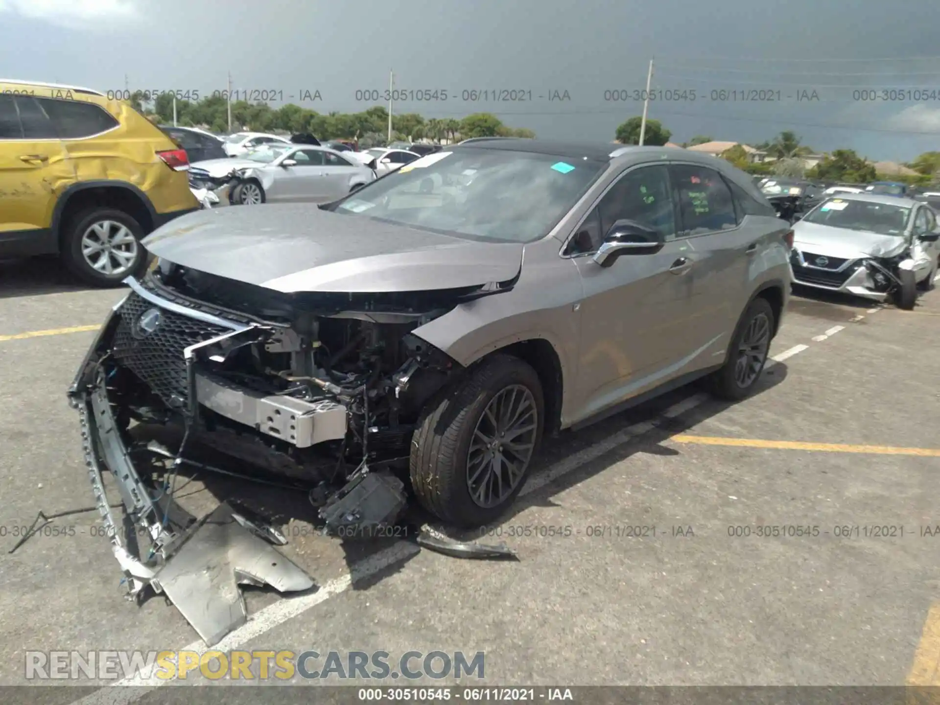 2 Photograph of a damaged car 2T2BGMCA1KC041970 LEXUS RX 2019