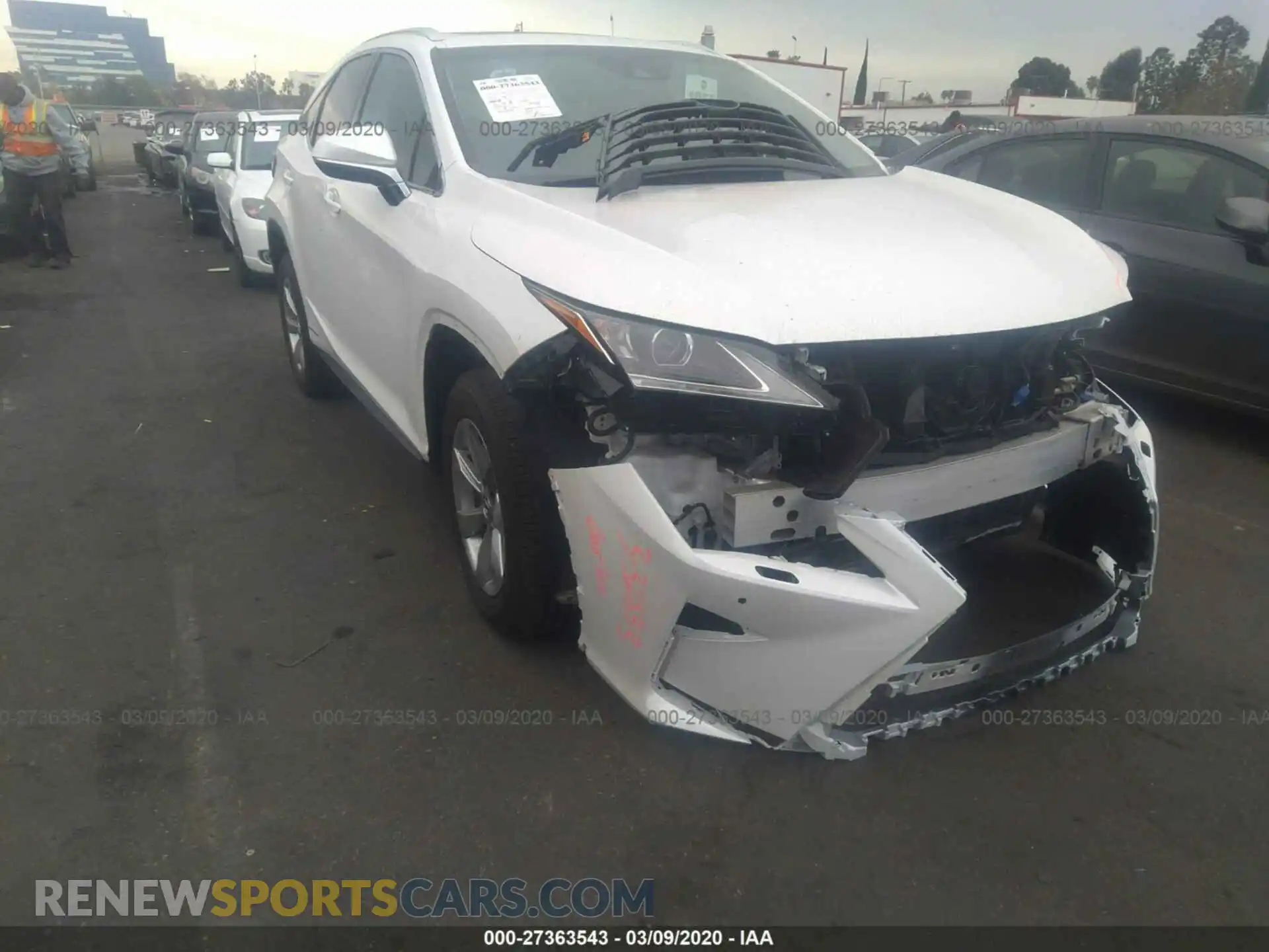 1 Photograph of a damaged car 2T2BGMCA4KC030073 LEXUS RX 2019
