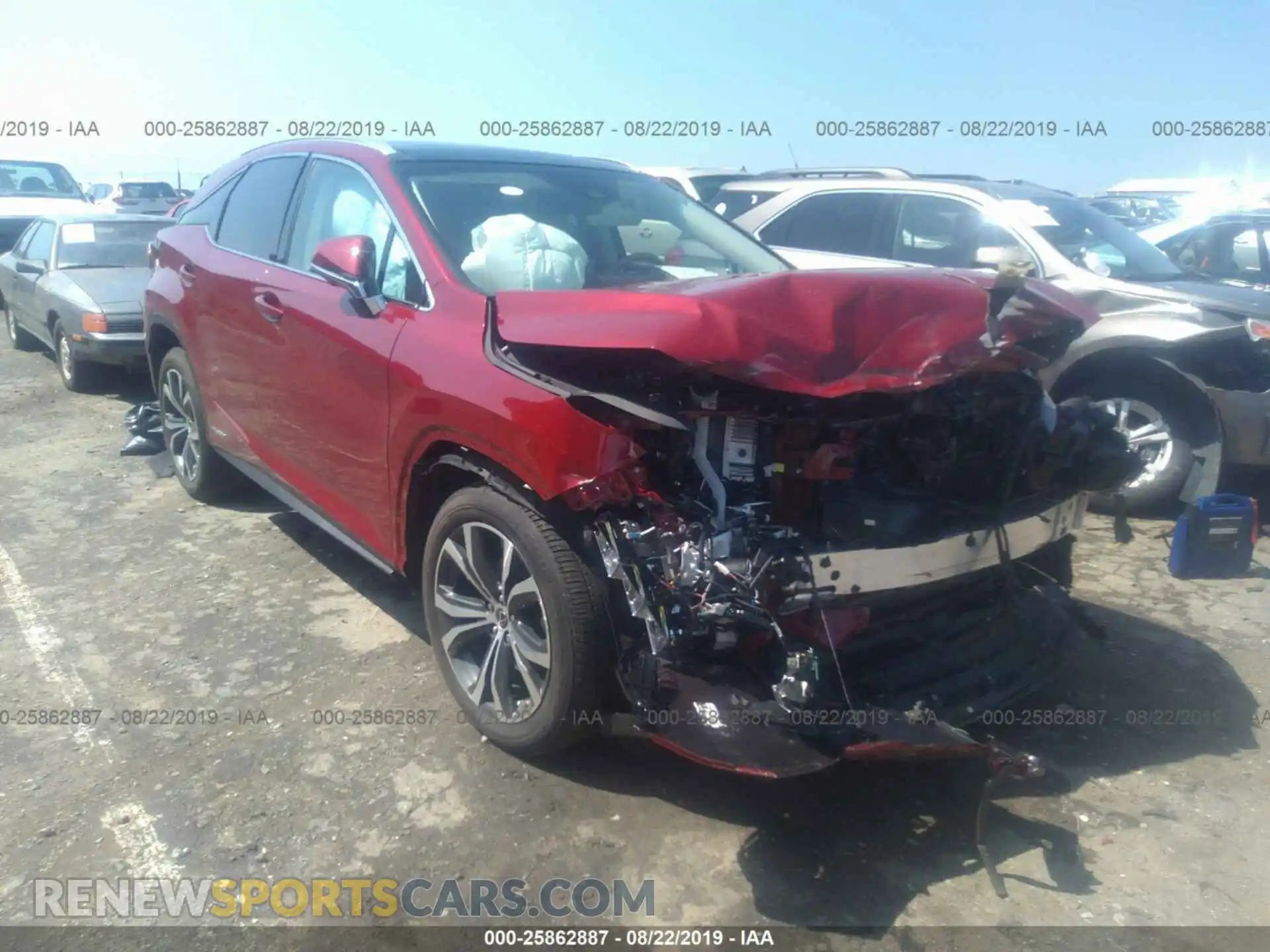 1 Photograph of a damaged car 2T2BGMCA4KC037752 LEXUS RX 2019