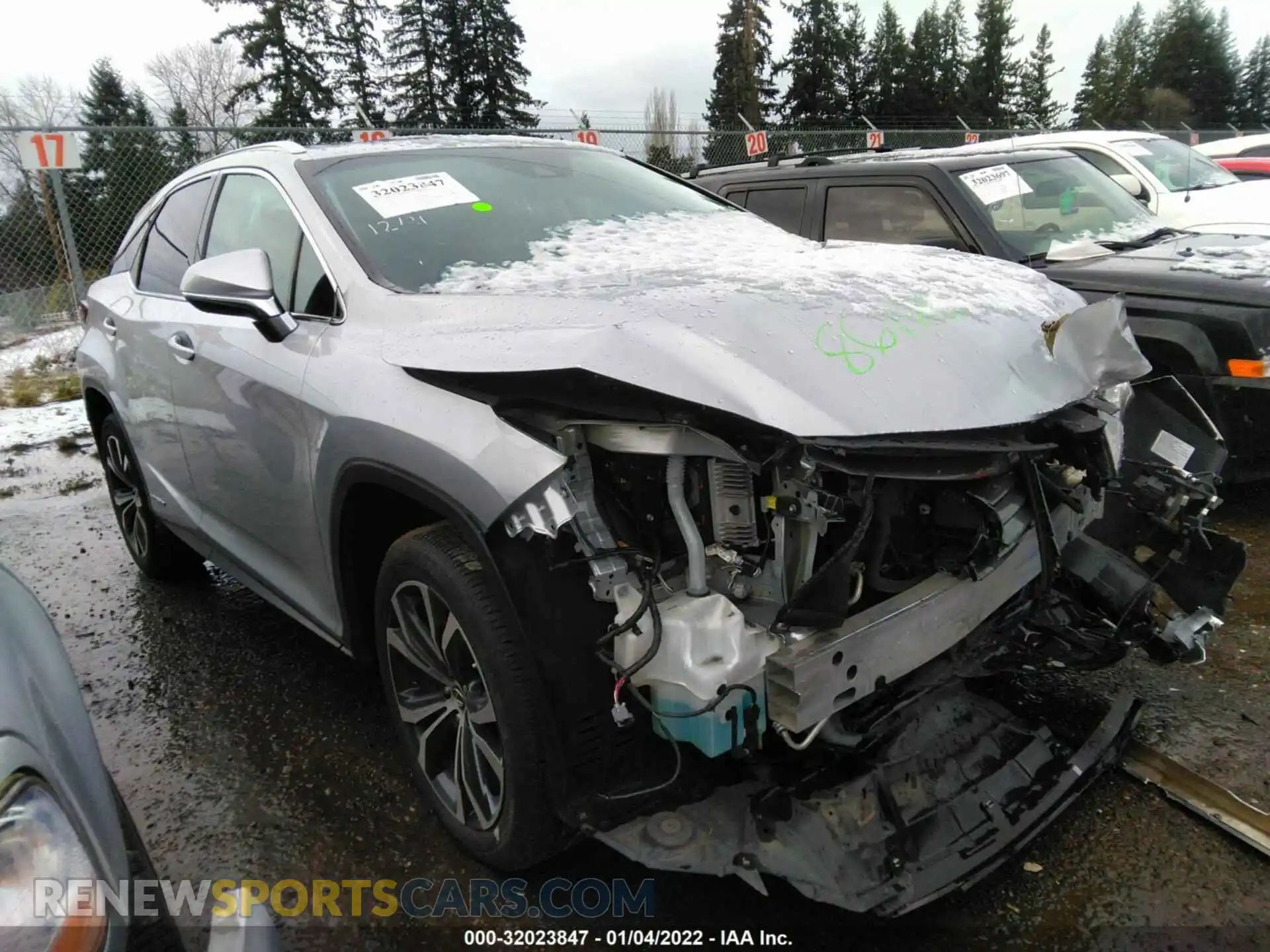 1 Photograph of a damaged car 2T2BGMCA6KC037980 LEXUS RX 2019