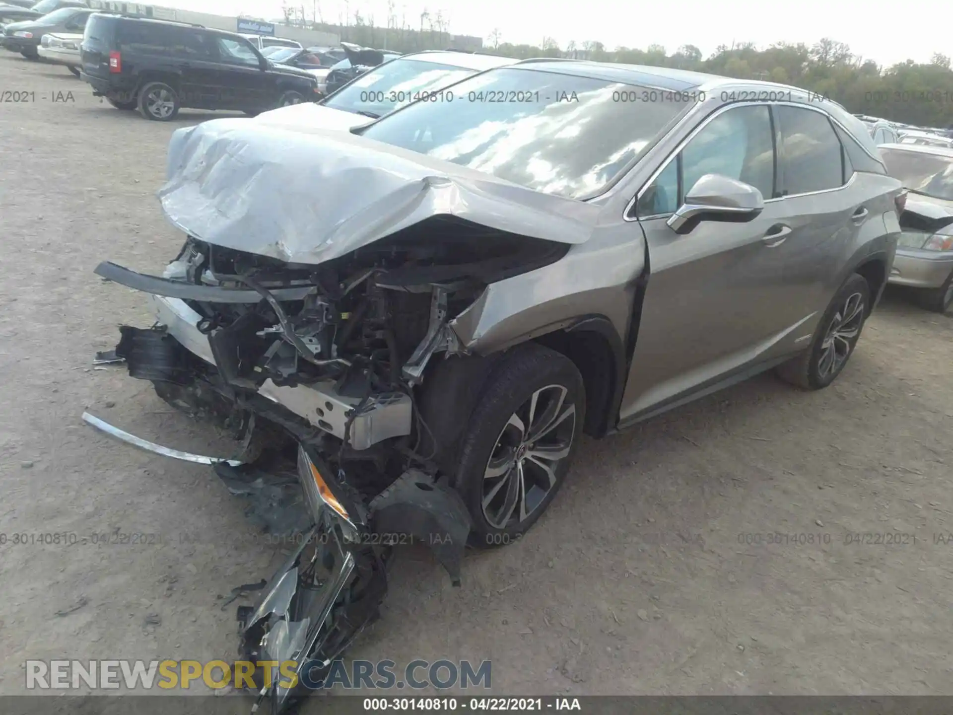 2 Photograph of a damaged car 2T2BGMCA6KC040295 LEXUS RX 2019