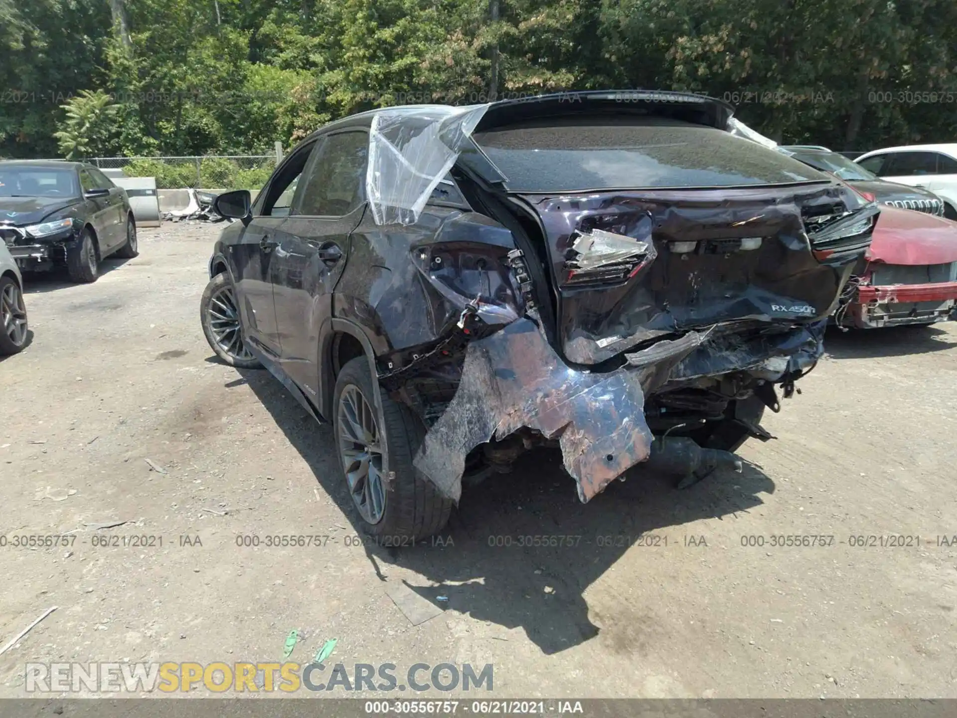 3 Photograph of a damaged car 2T2BGMCAXKC035682 LEXUS RX 2019