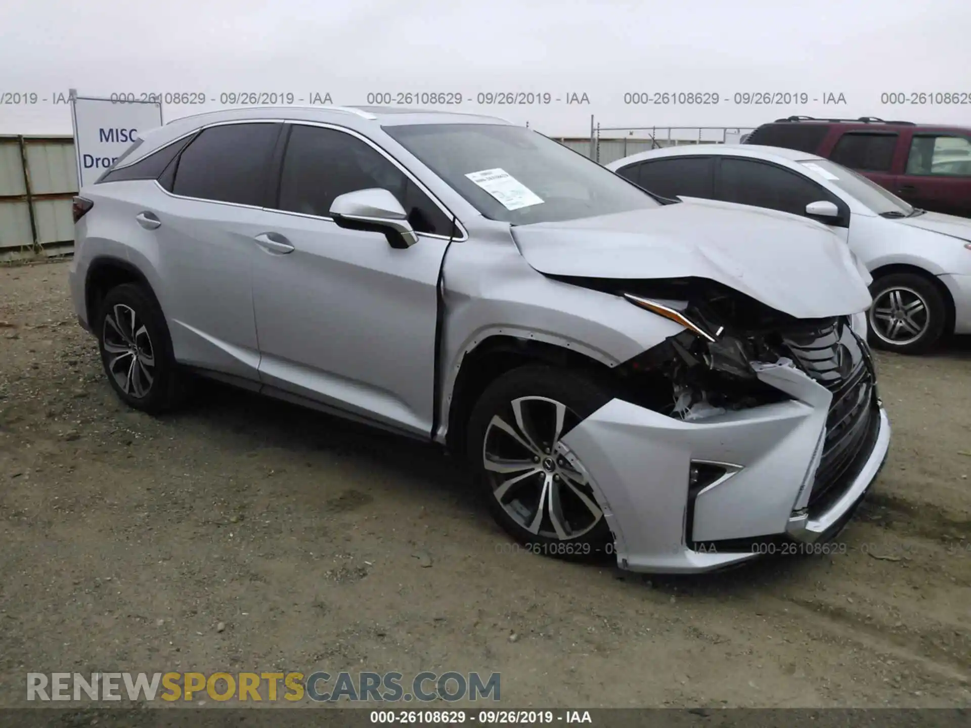 1 Photograph of a damaged car 2T2ZZMCA1KC146727 LEXUS RX 2019
