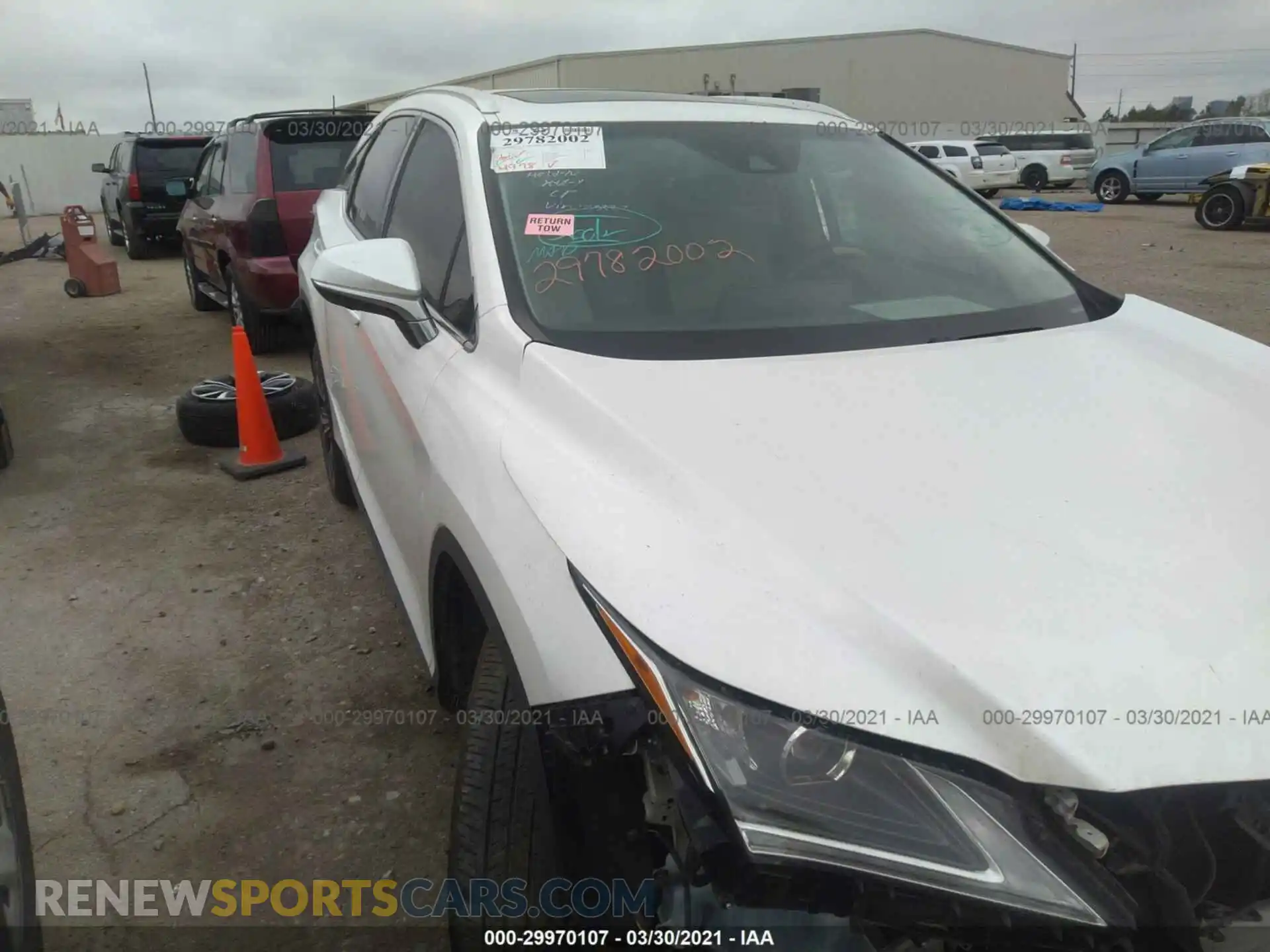 1 Photograph of a damaged car 2T2ZZMCA2KC133727 LEXUS RX 2019