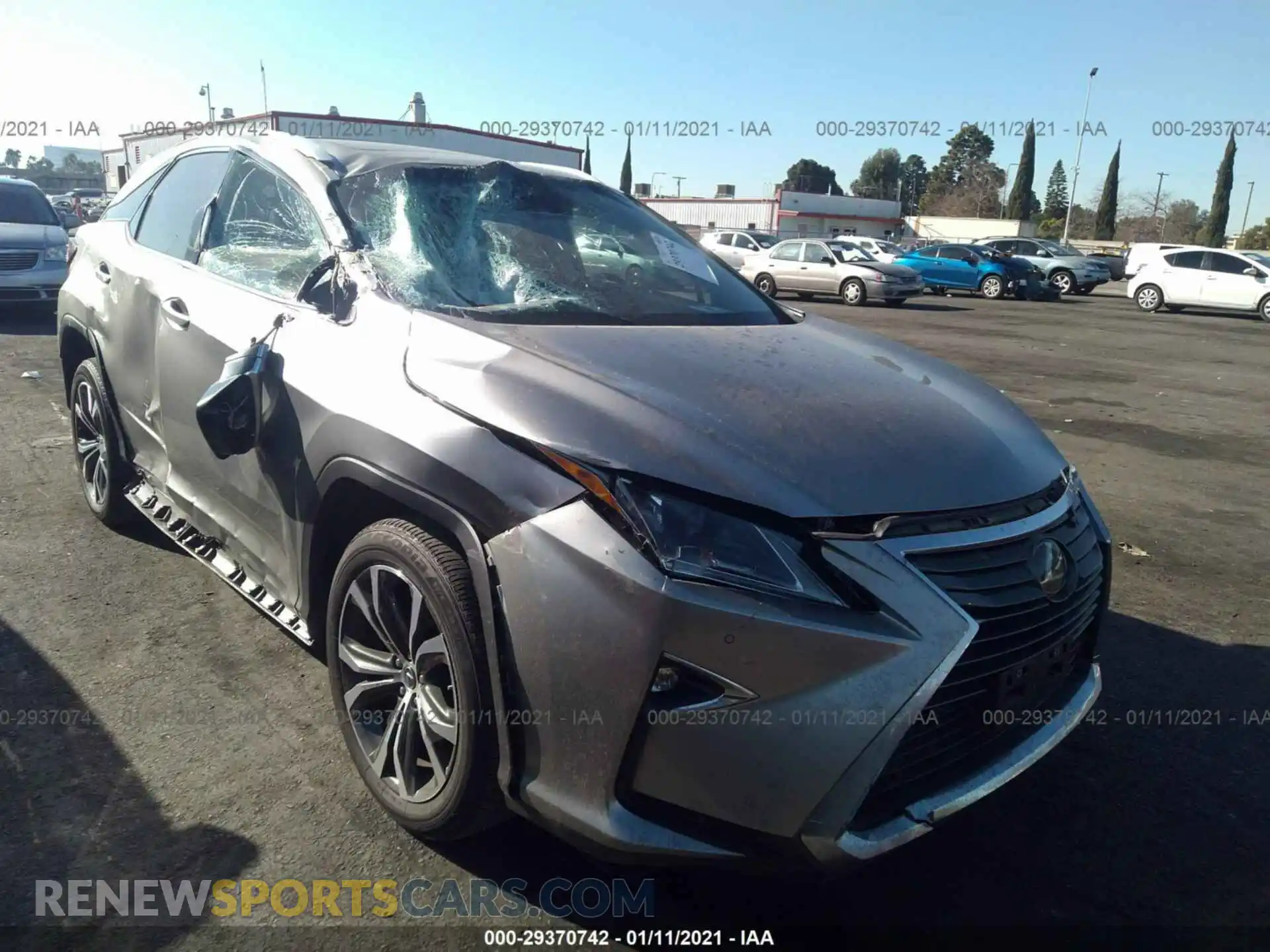 1 Photograph of a damaged car 2T2ZZMCA2KC139463 LEXUS RX 2019