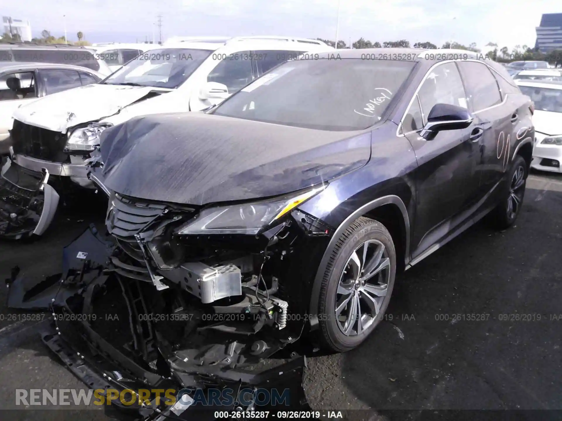 2 Photograph of a damaged car 2T2ZZMCA4KC123992 LEXUS RX 2019
