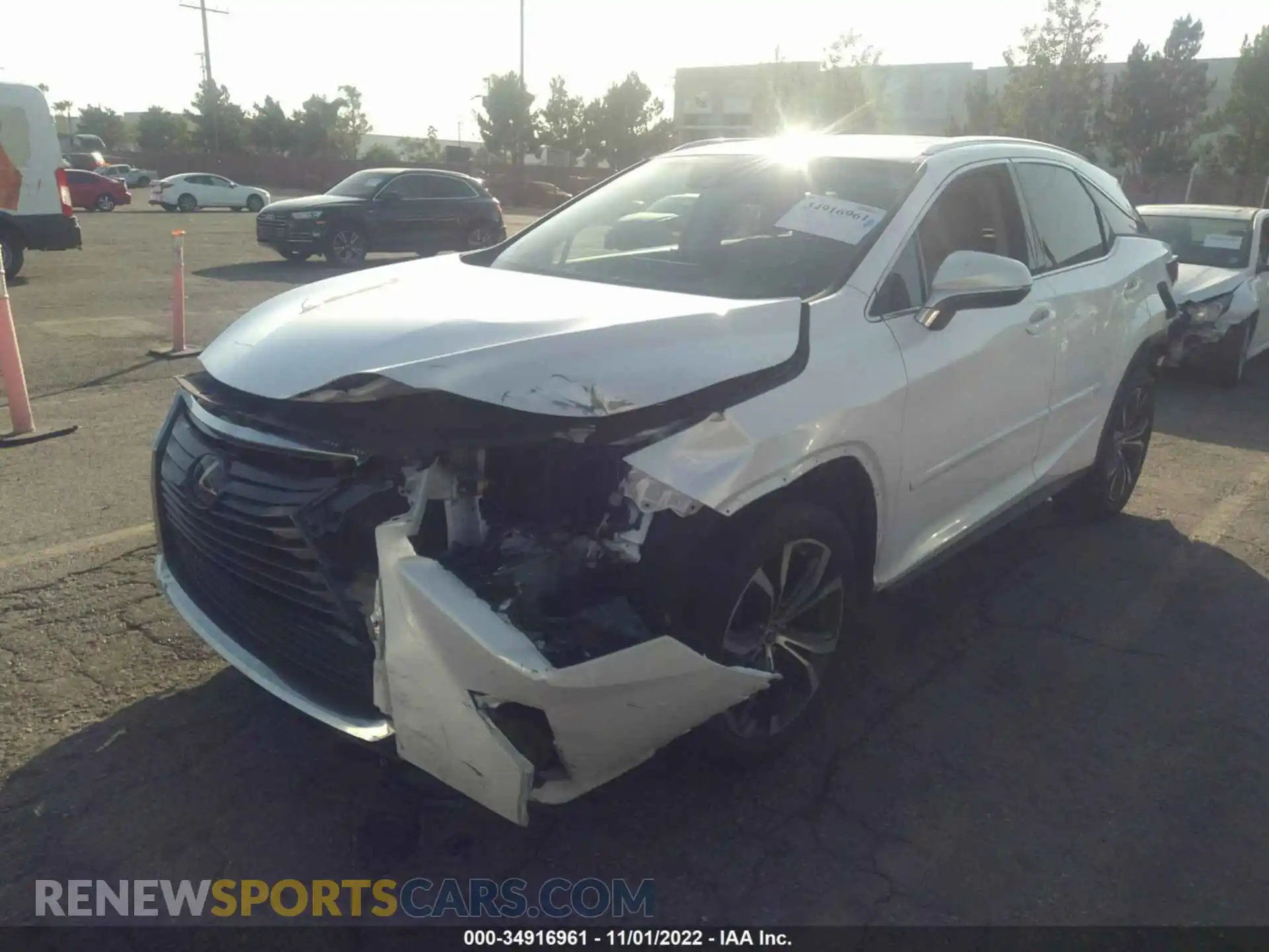 2 Photograph of a damaged car 2T2ZZMCA8KC131187 LEXUS RX 2019