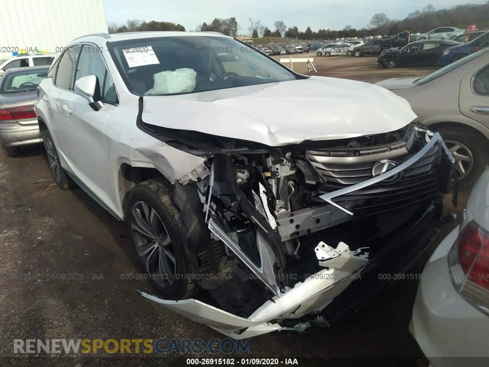 1 Photograph of a damaged car JTJBZMCA6K2040386 LEXUS RX 2019