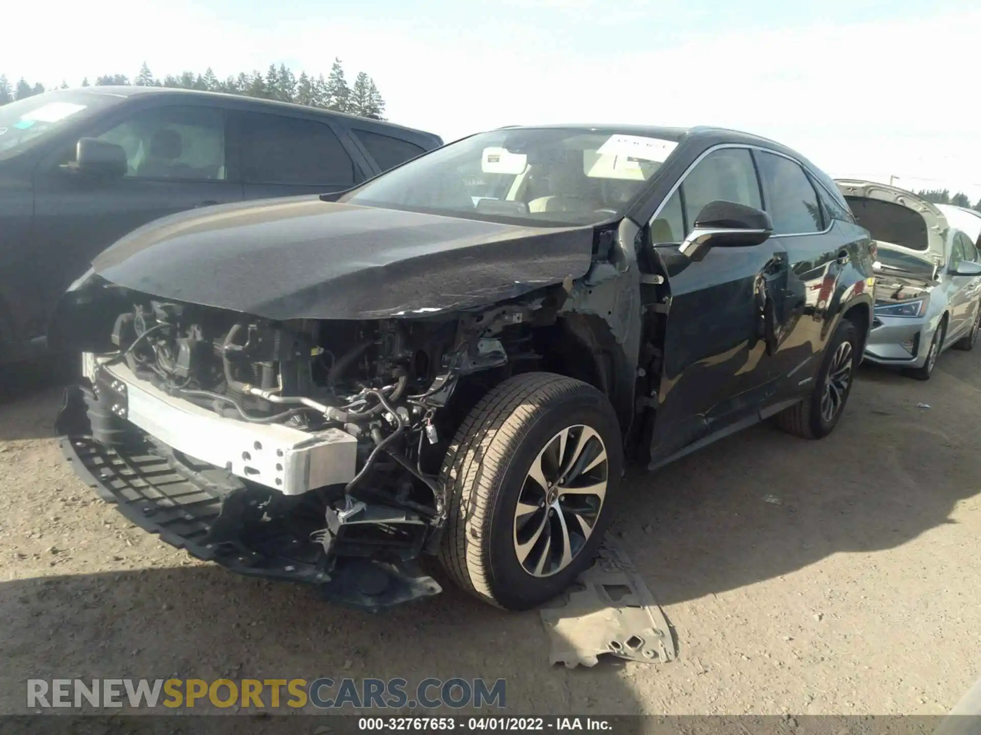2 Photograph of a damaged car 2T2AGMDA1LC047618 LEXUS RX 2020