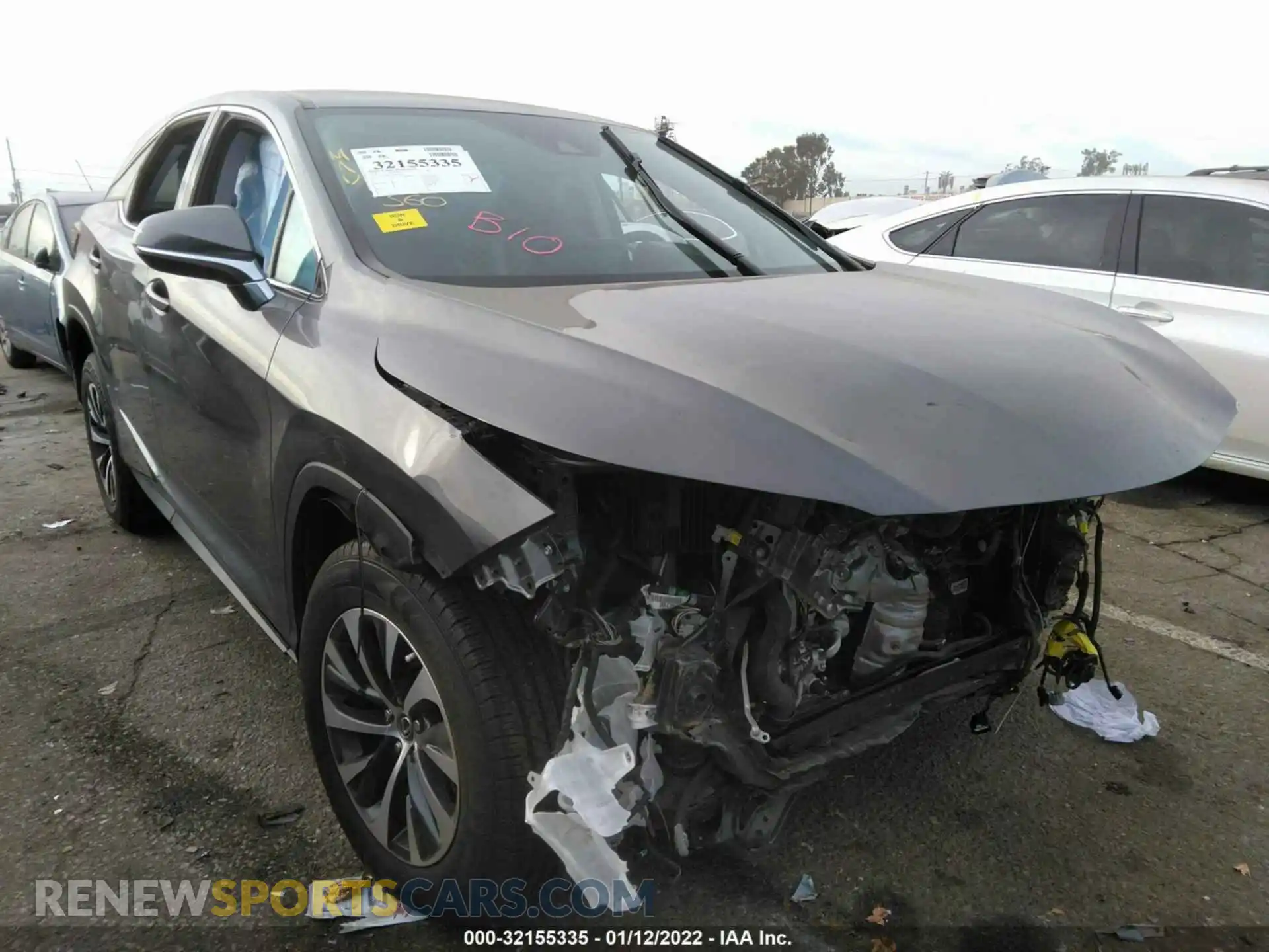1 Photograph of a damaged car 2T2AZMAAXLC164435 LEXUS RX 2020