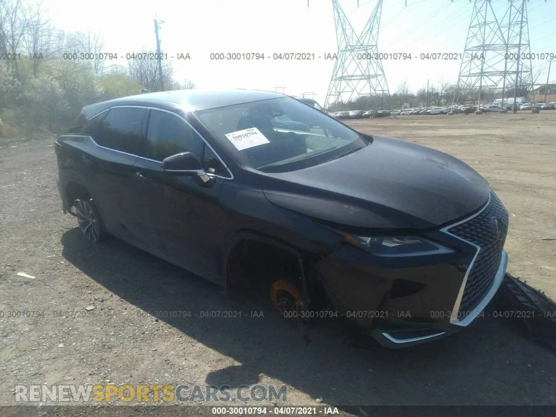 1 Photograph of a damaged car 2T2AZMDA8LC246112 LEXUS RX 2020