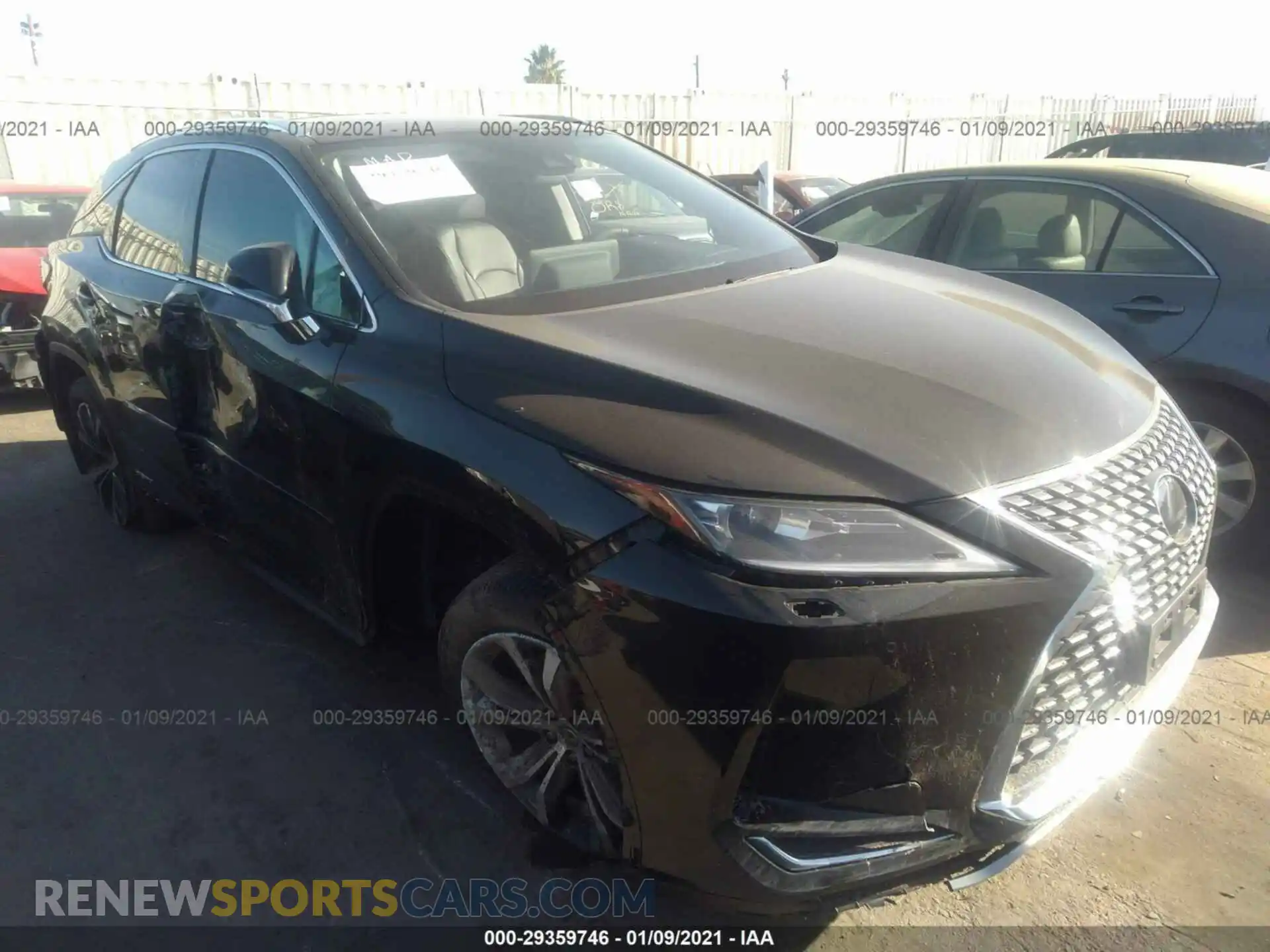 1 Photograph of a damaged car 2T2HGMDA4LC047711 LEXUS RX 2020