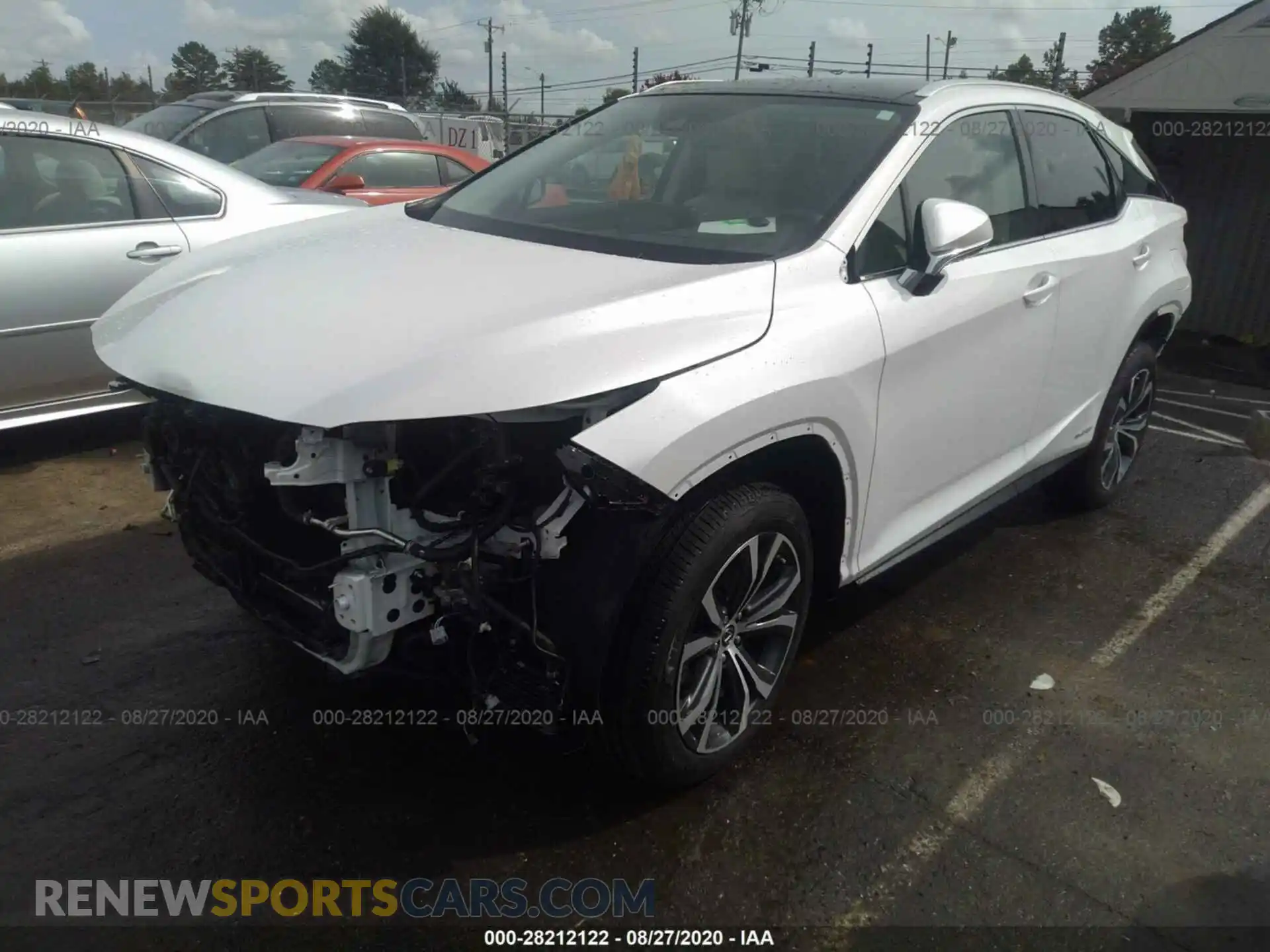 2 Photograph of a damaged car 2T2HGMDA6LC050268 LEXUS RX 2020