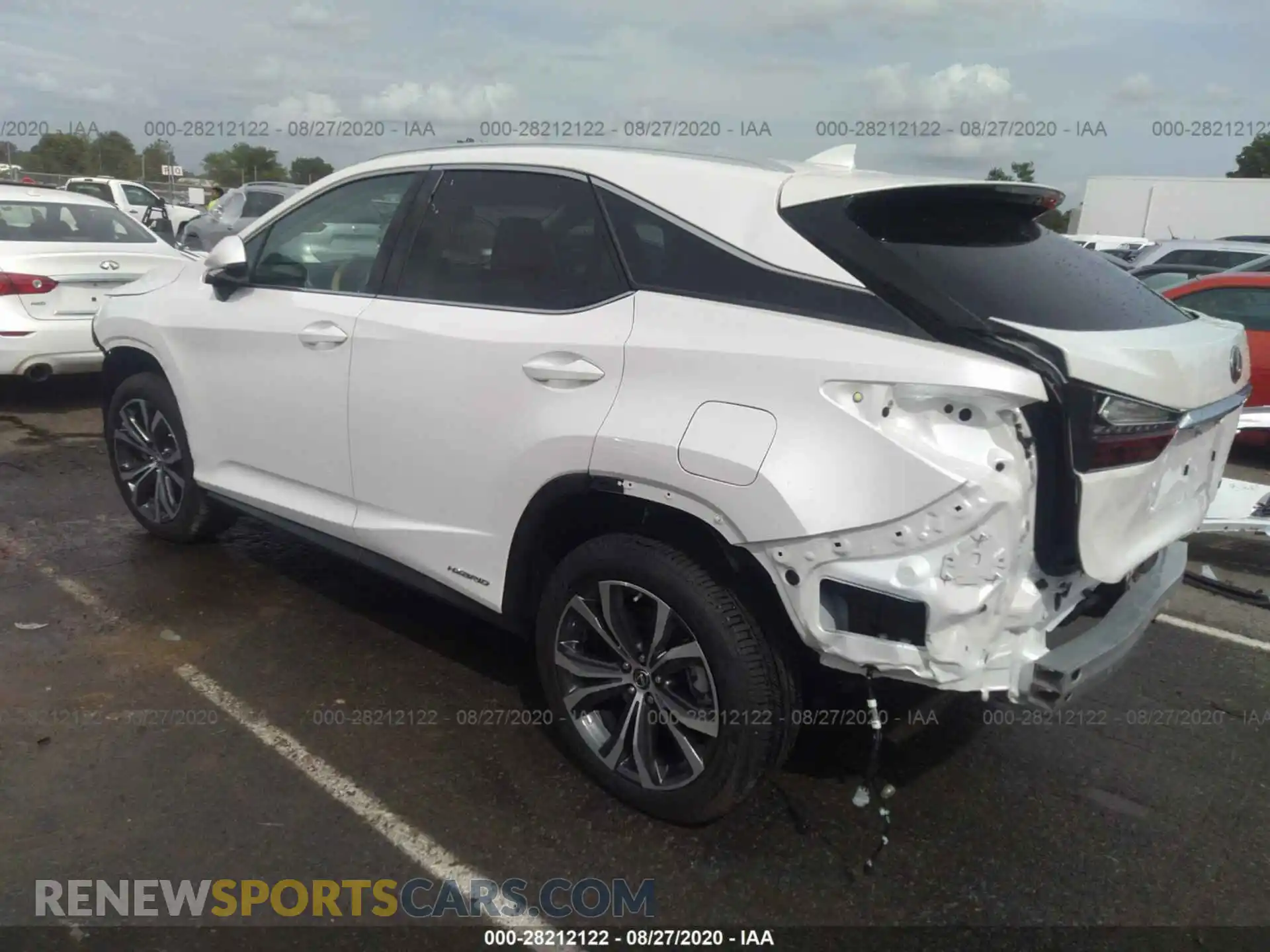 3 Photograph of a damaged car 2T2HGMDA6LC050268 LEXUS RX 2020