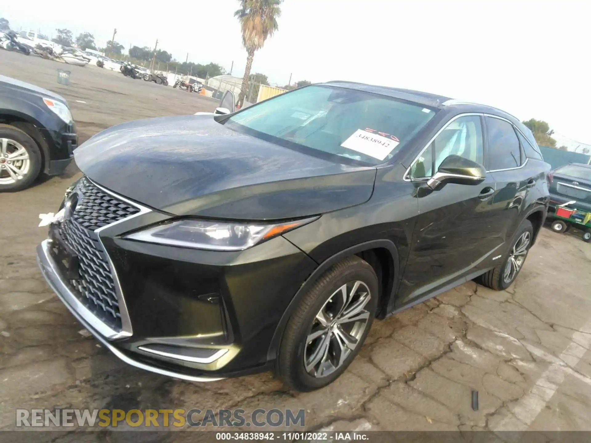2 Photograph of a damaged car 2T2HGMDA7LC048447 LEXUS RX 2020